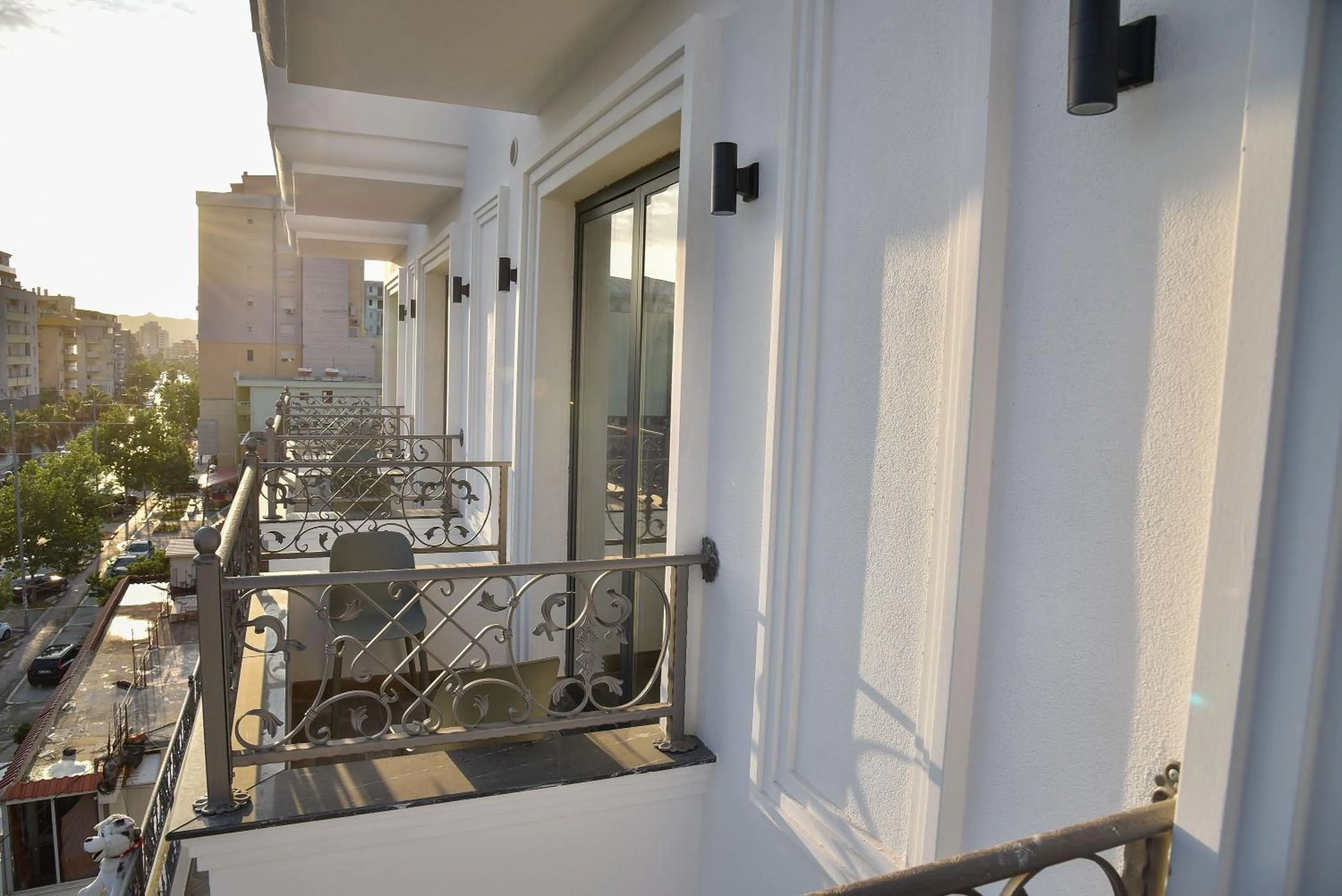 Balcony/Terrace in Dolanit Hotels Lubjana