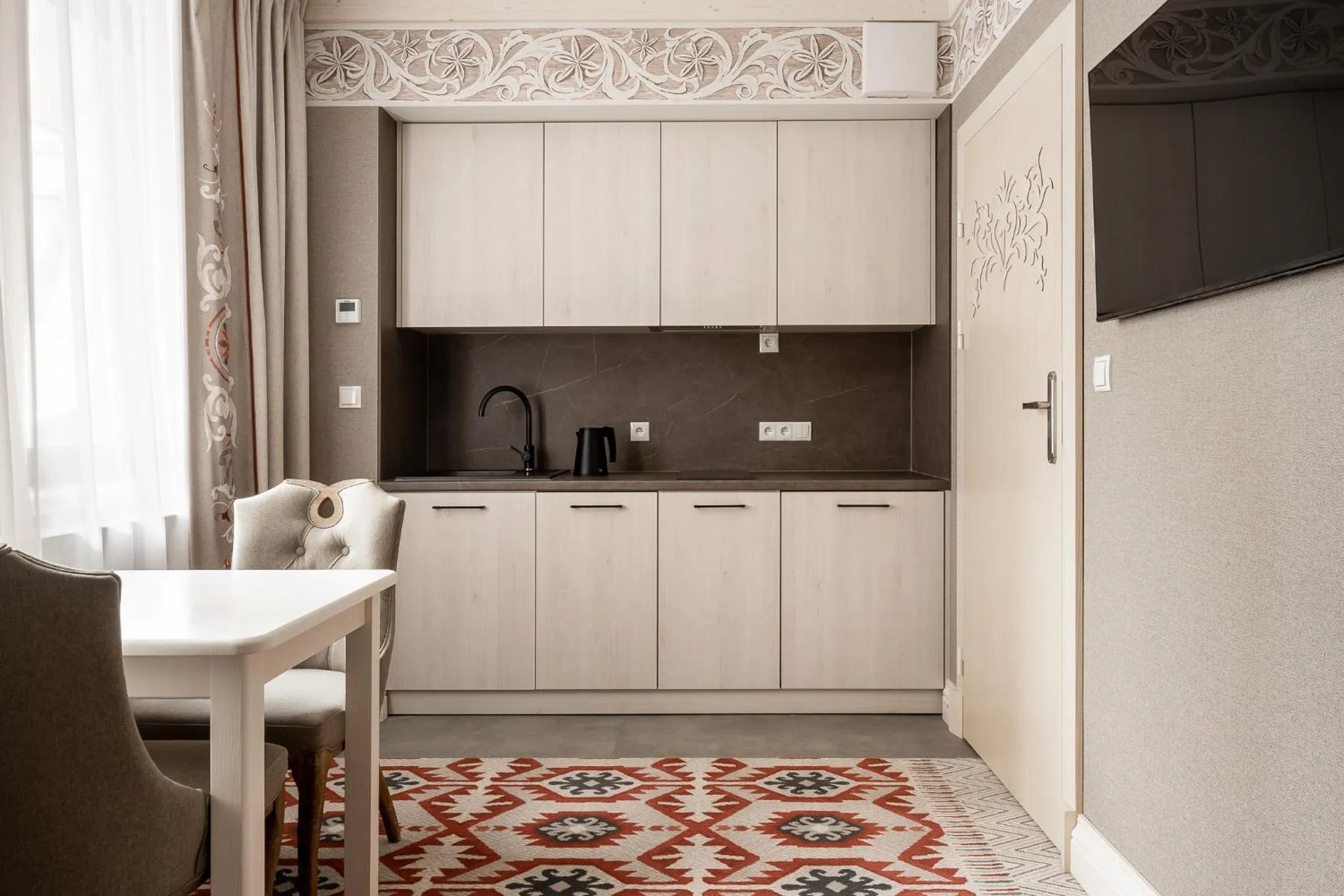 Kitchen or kitchenette in Apartamenty Aries Residence Bukowina