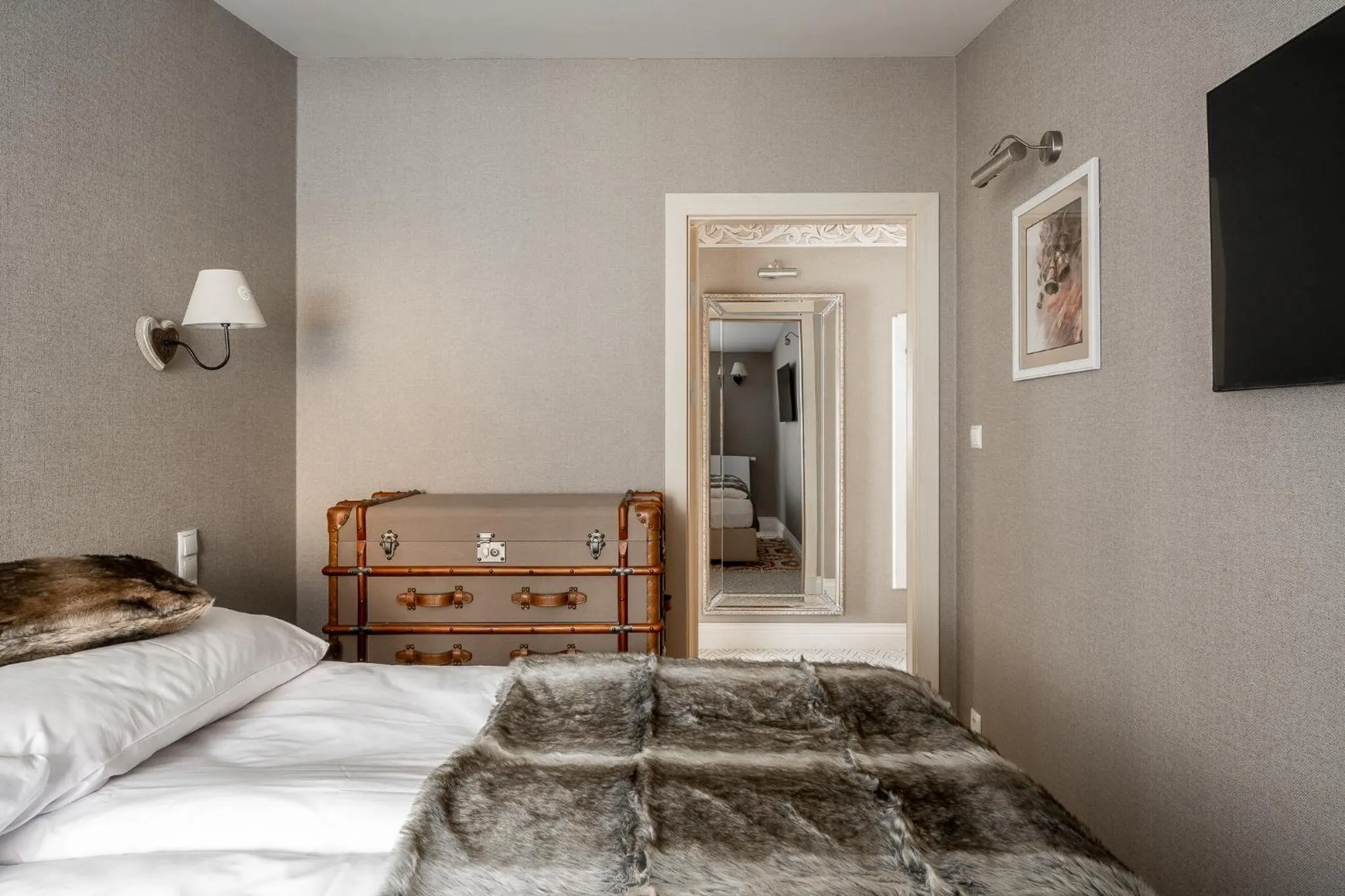 Bed in Apartamenty Aries Residence Bukowina