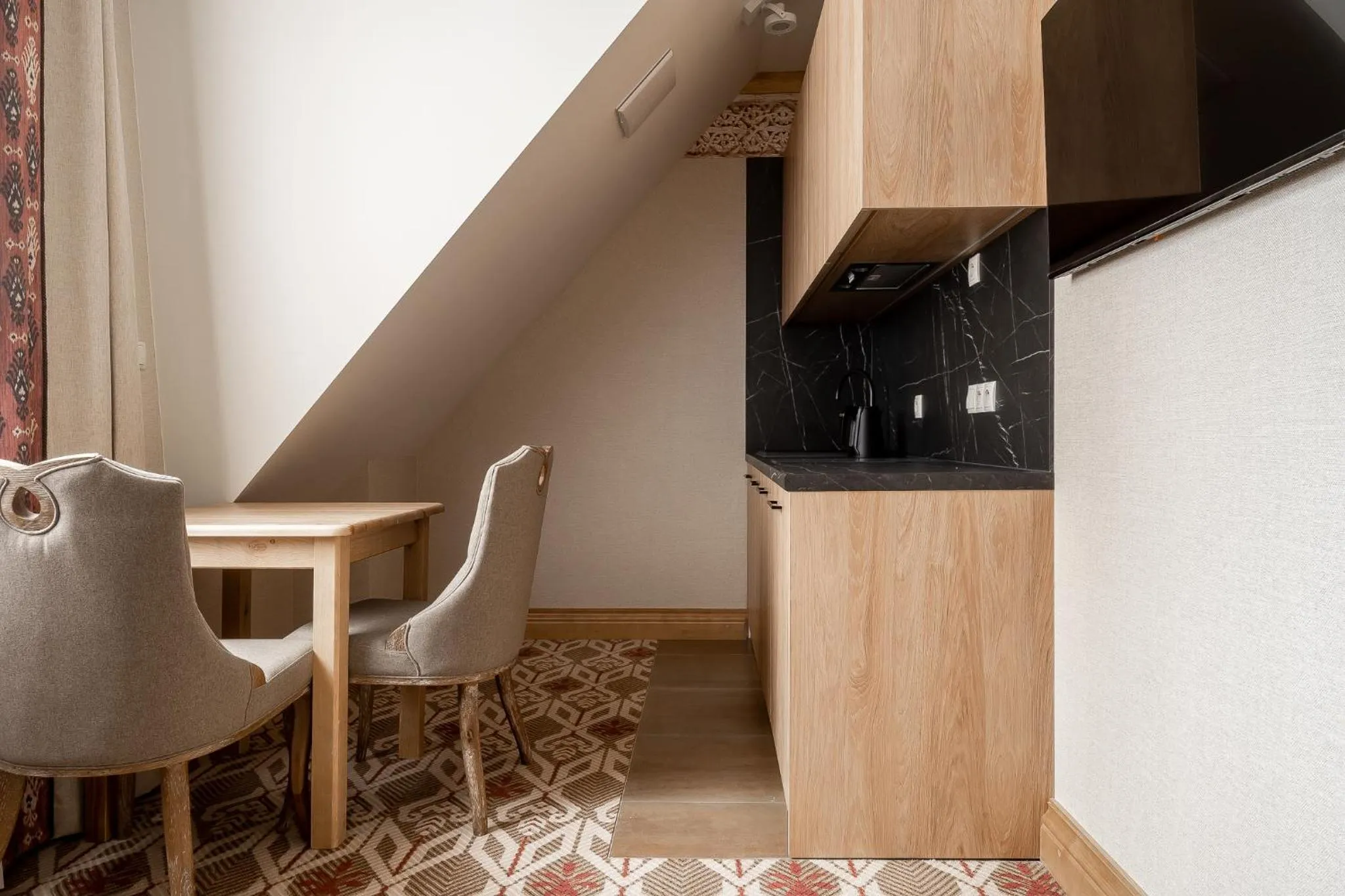 Kitchen or kitchenette in Apartamenty Aries Residence Bukowina