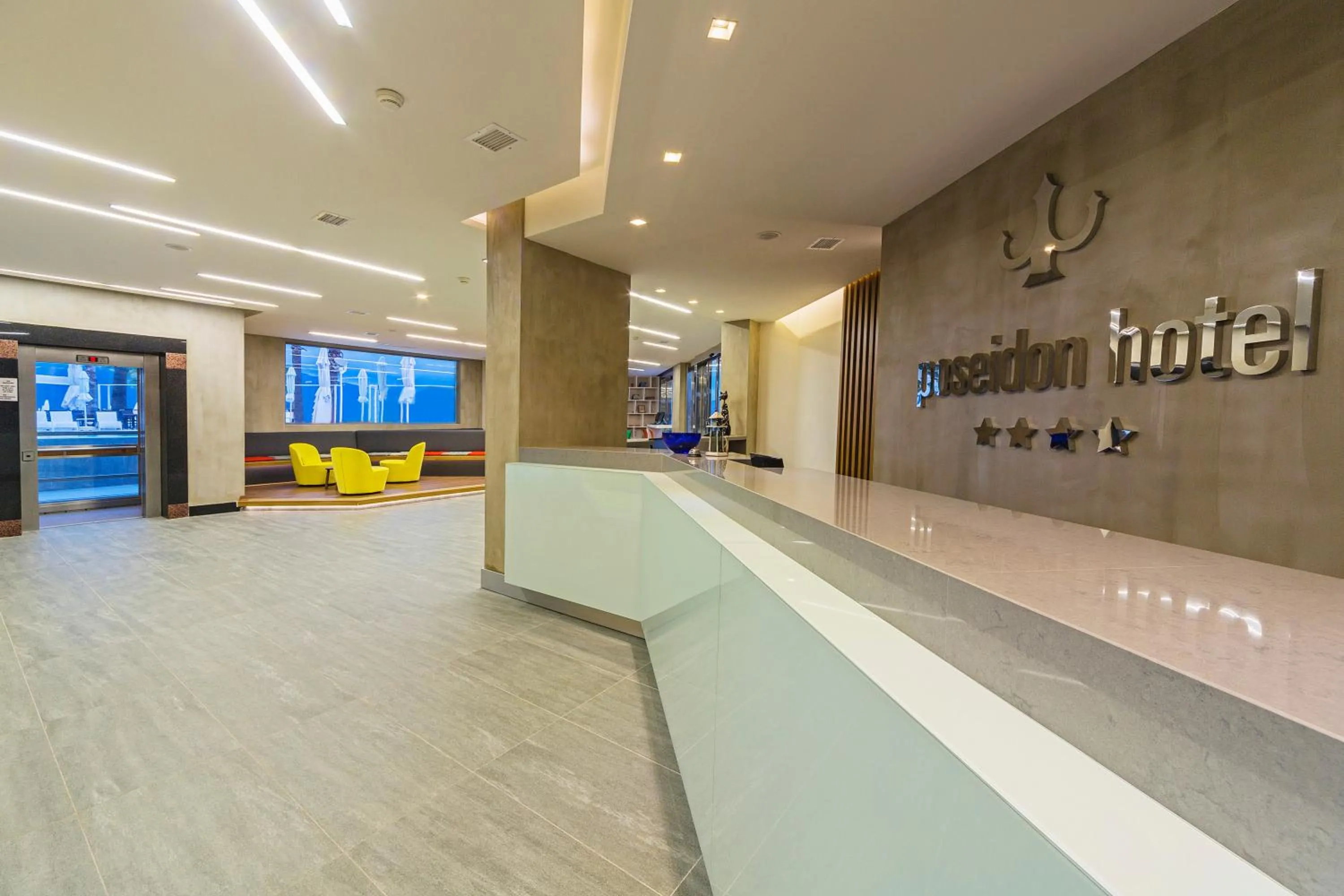 Lobby or reception in Poseidon Hotel - Adult Only