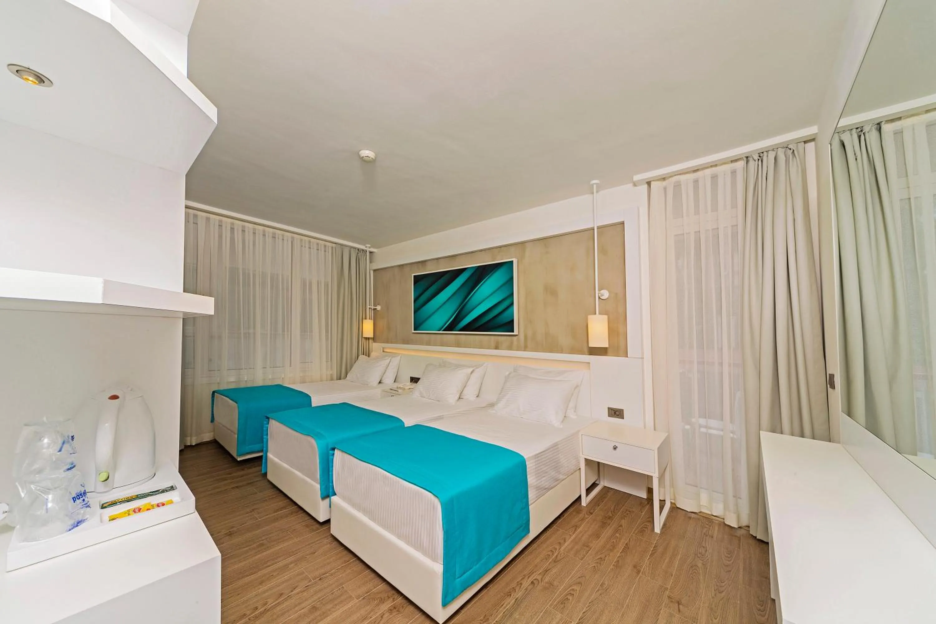 Photo of the whole room, Bed in Poseidon Hotel - Adult Only