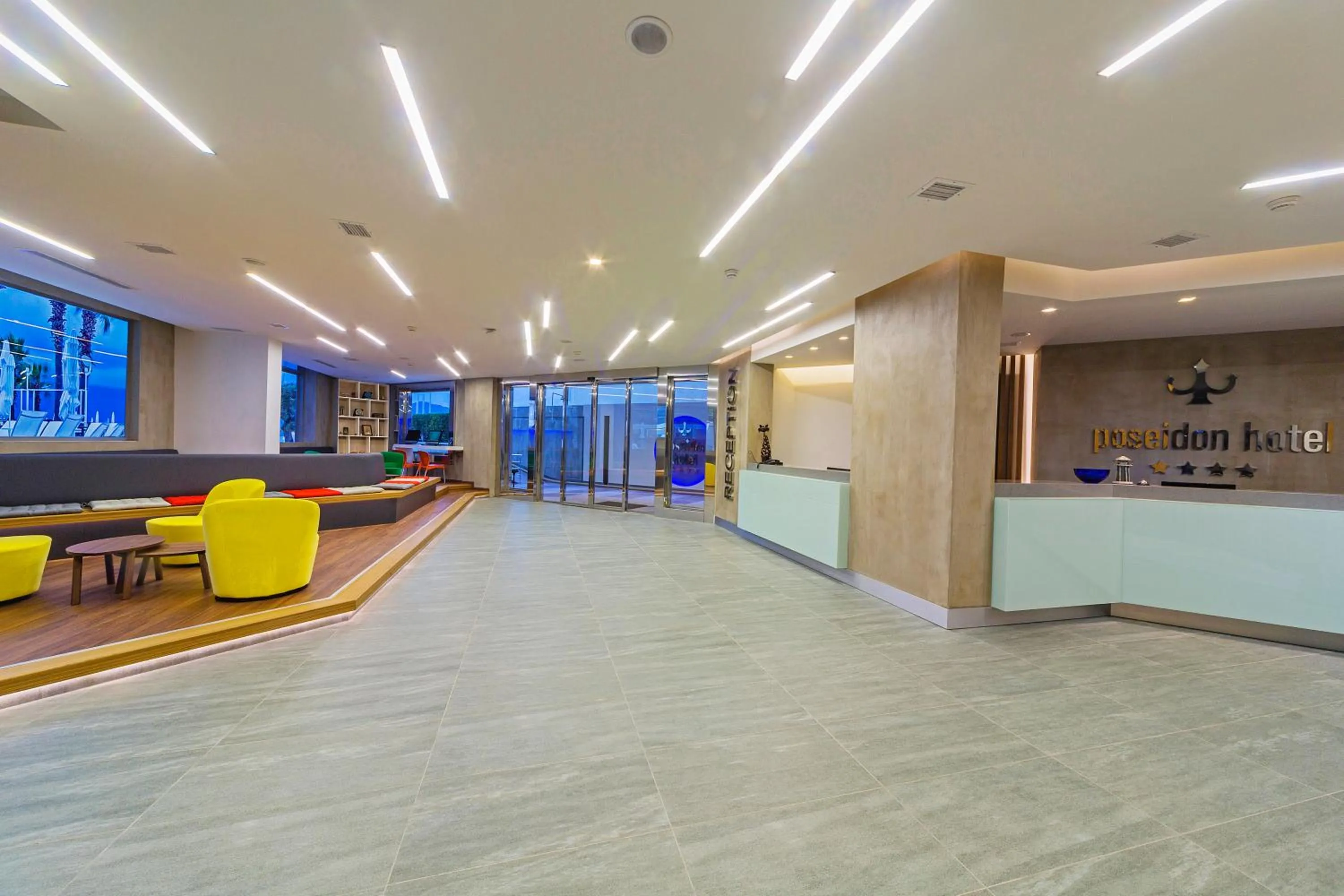 Lobby or reception in Poseidon Hotel - Adult Only