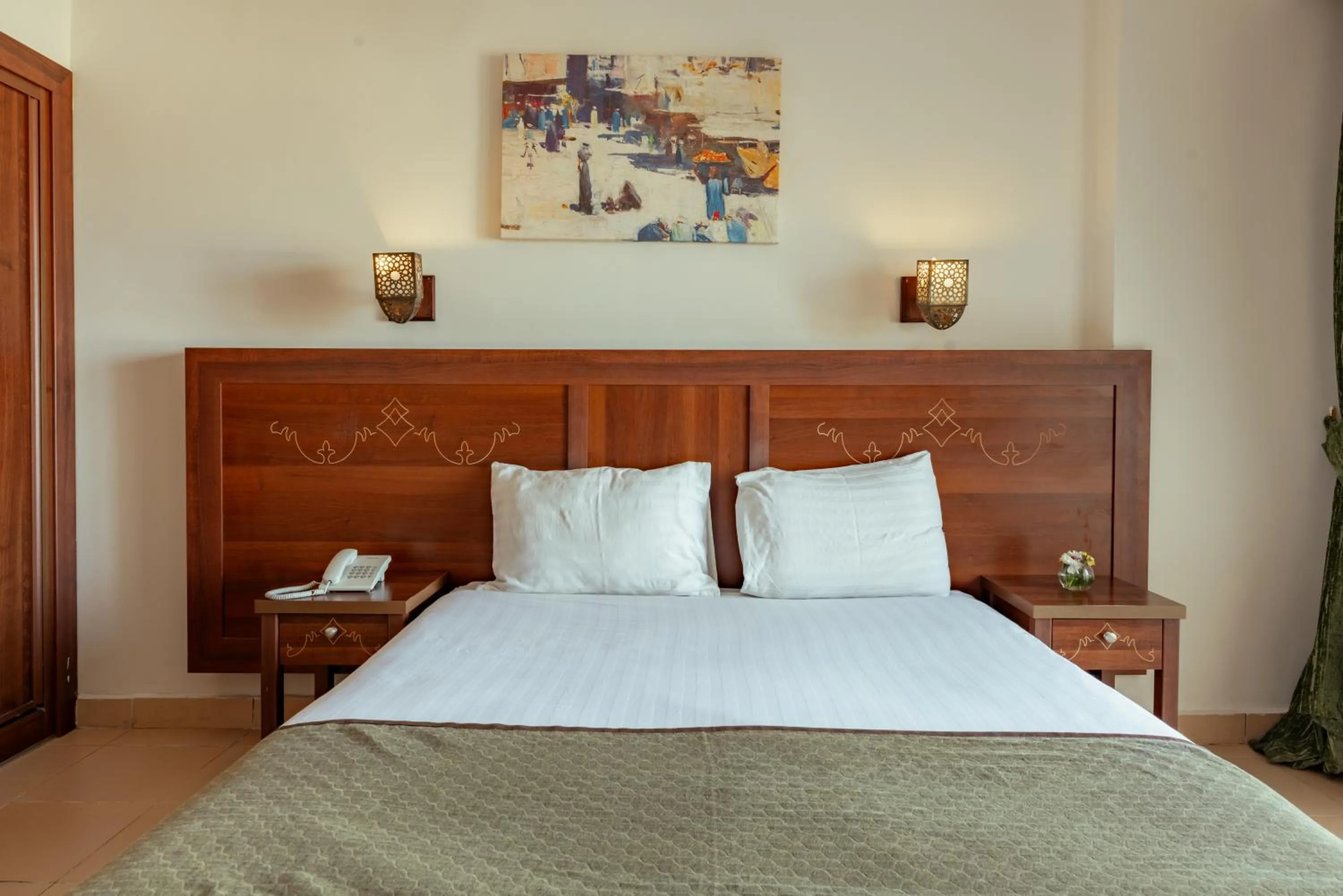 Bed in Royal Star Beach Resort