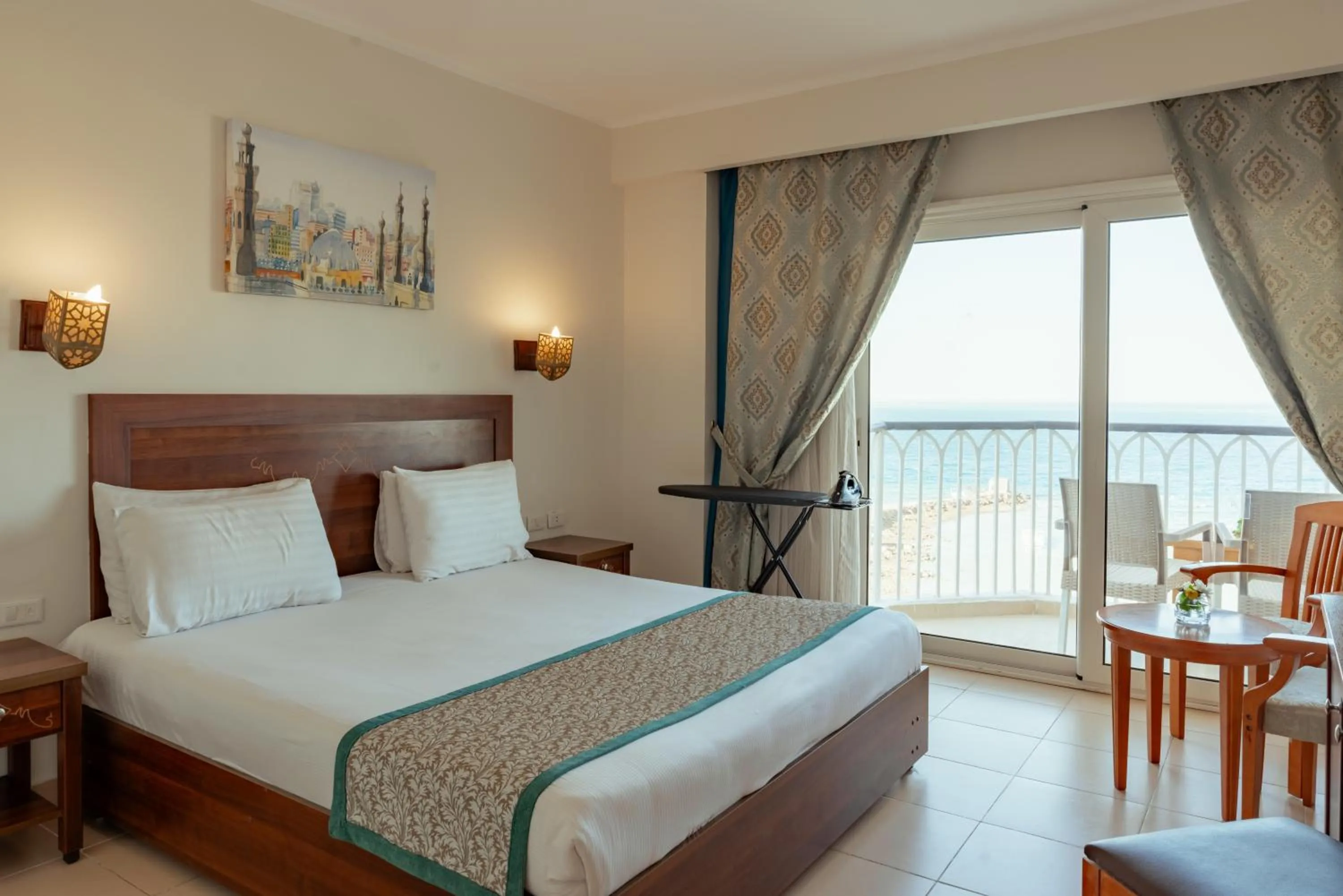 Bed in Royal Star Beach Resort