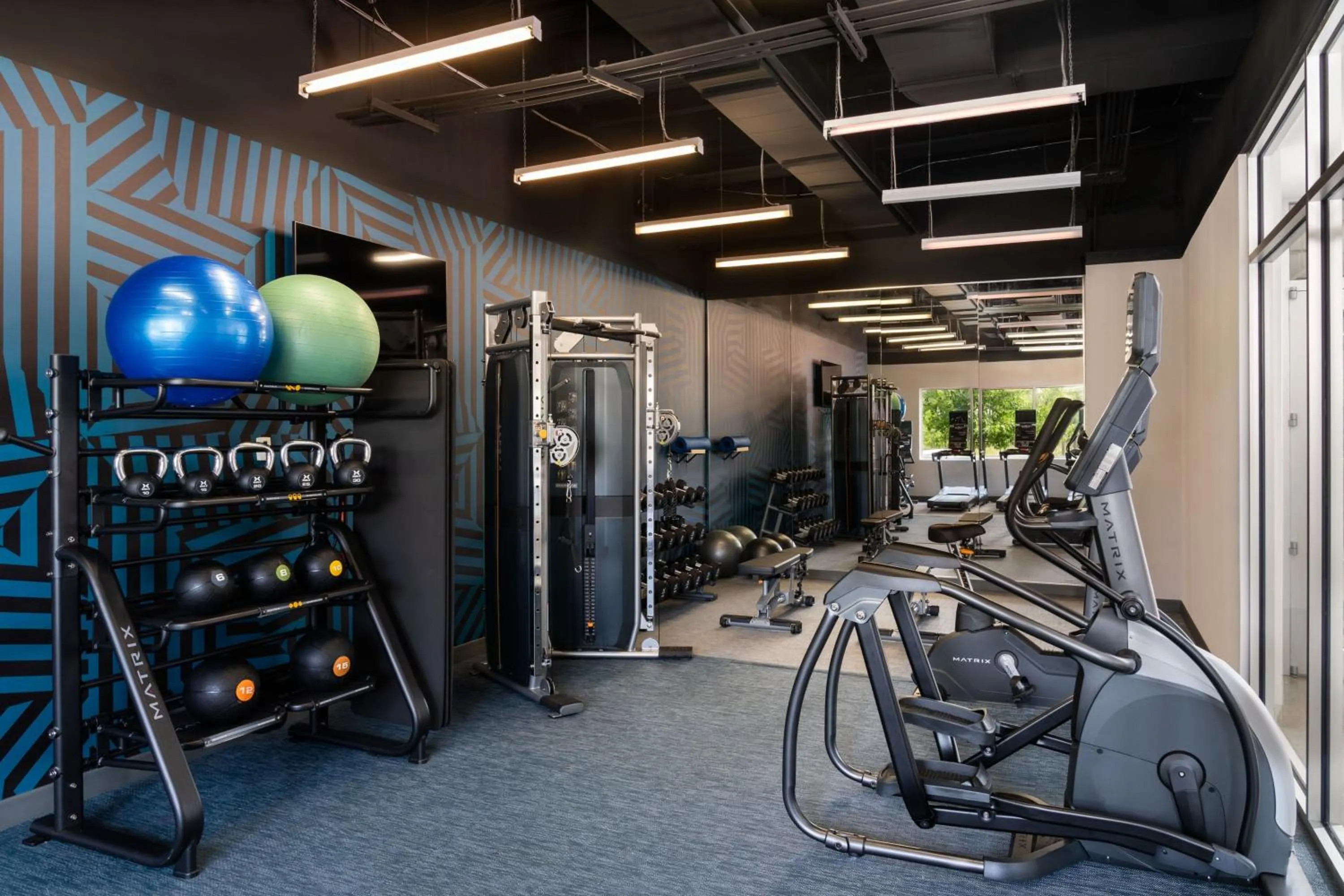 Fitness centre/facilities in Aloft Beachwood