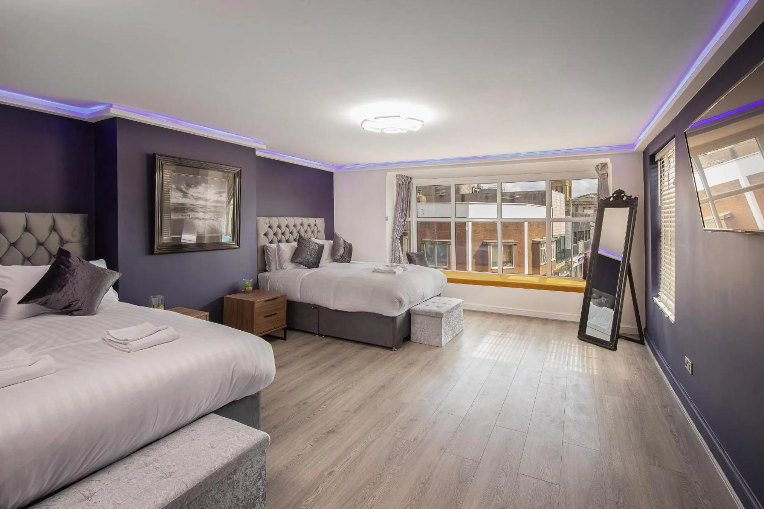 Bedroom, Bed in Town View Apartment by Sasco