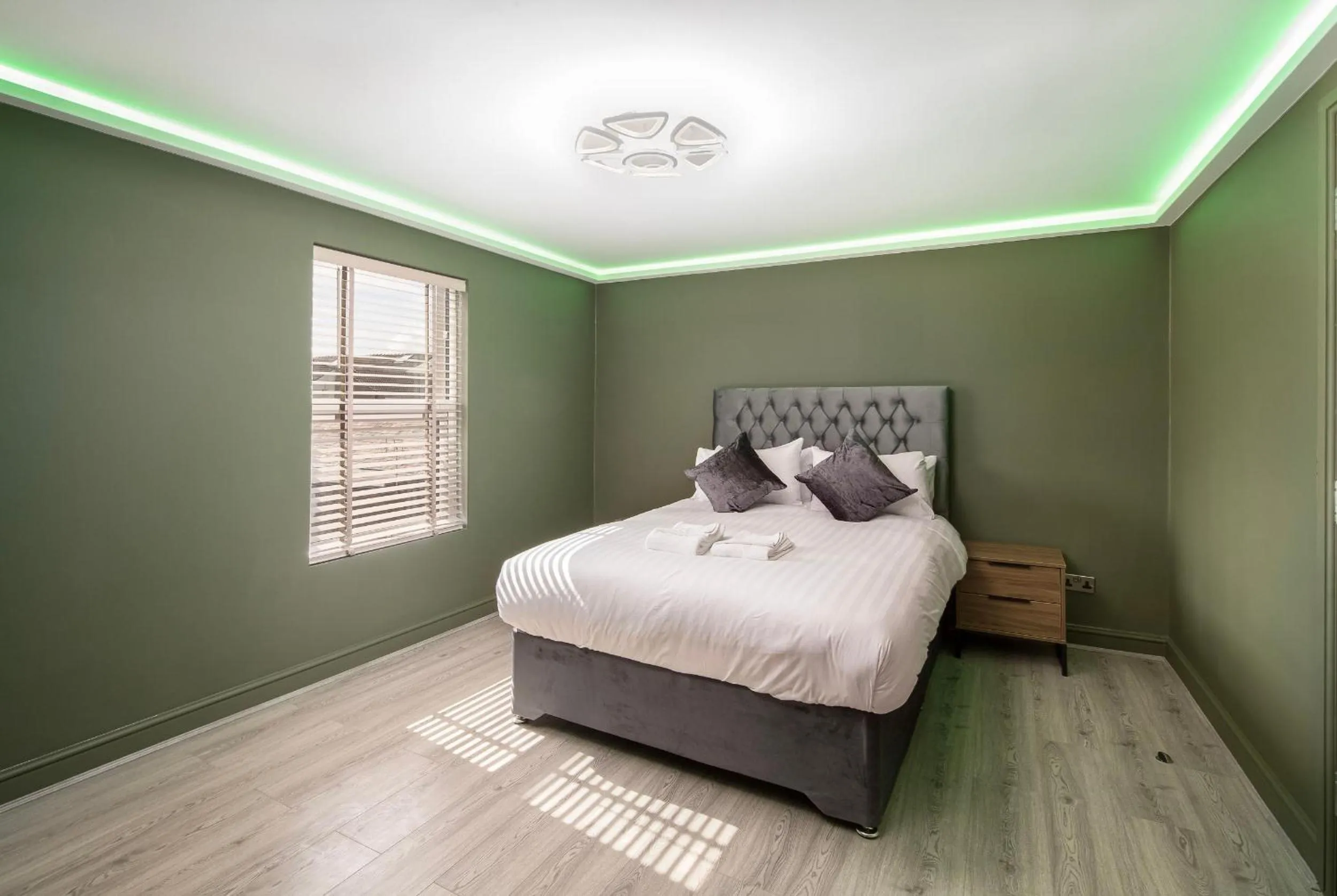 Bedroom, Bed in Town View Apartment by Sasco