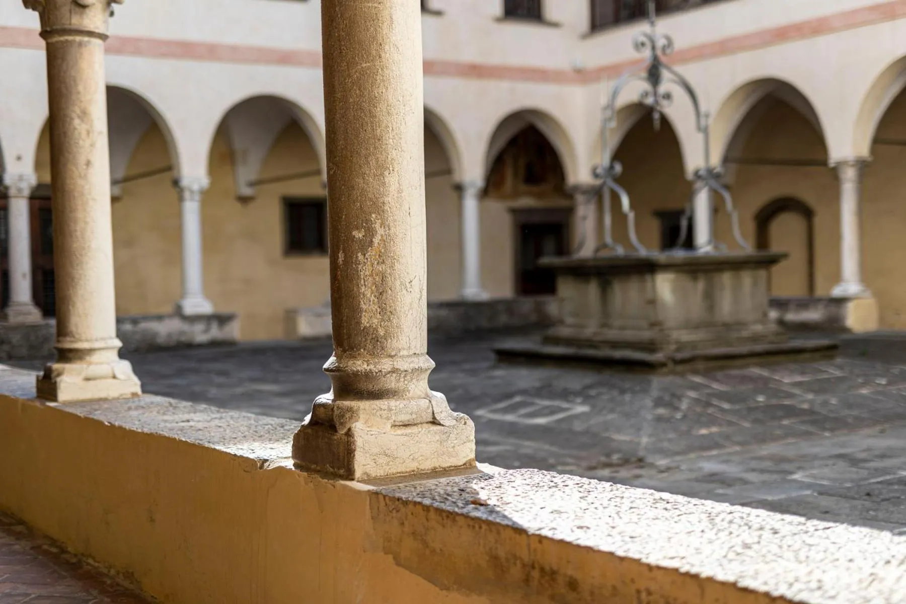 Inner courtyard view in Annunciata Soul Retreat