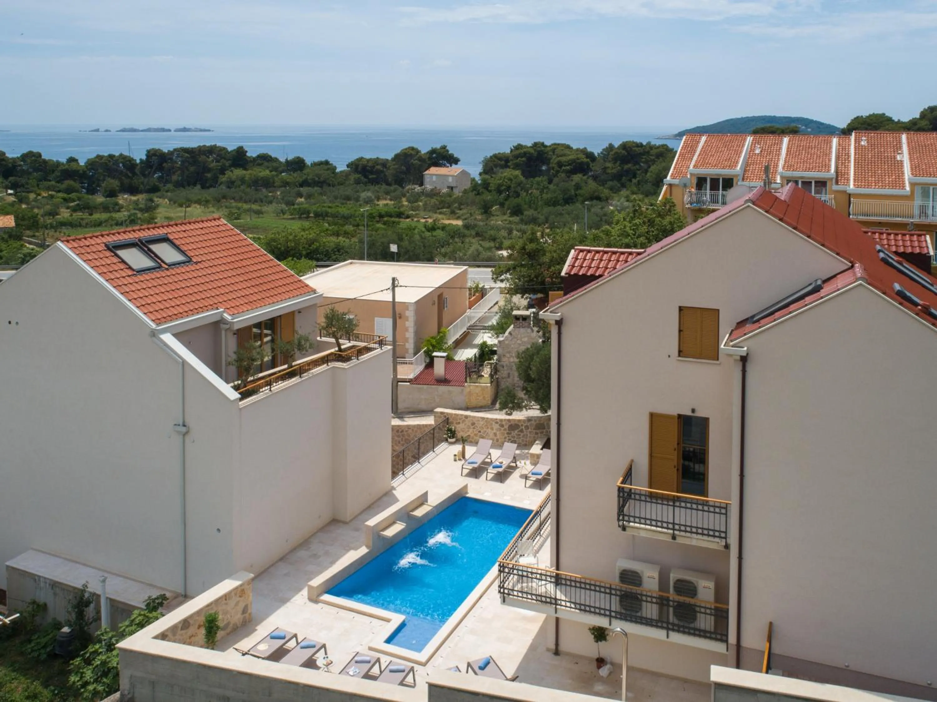 Pool view in Casa Laurea