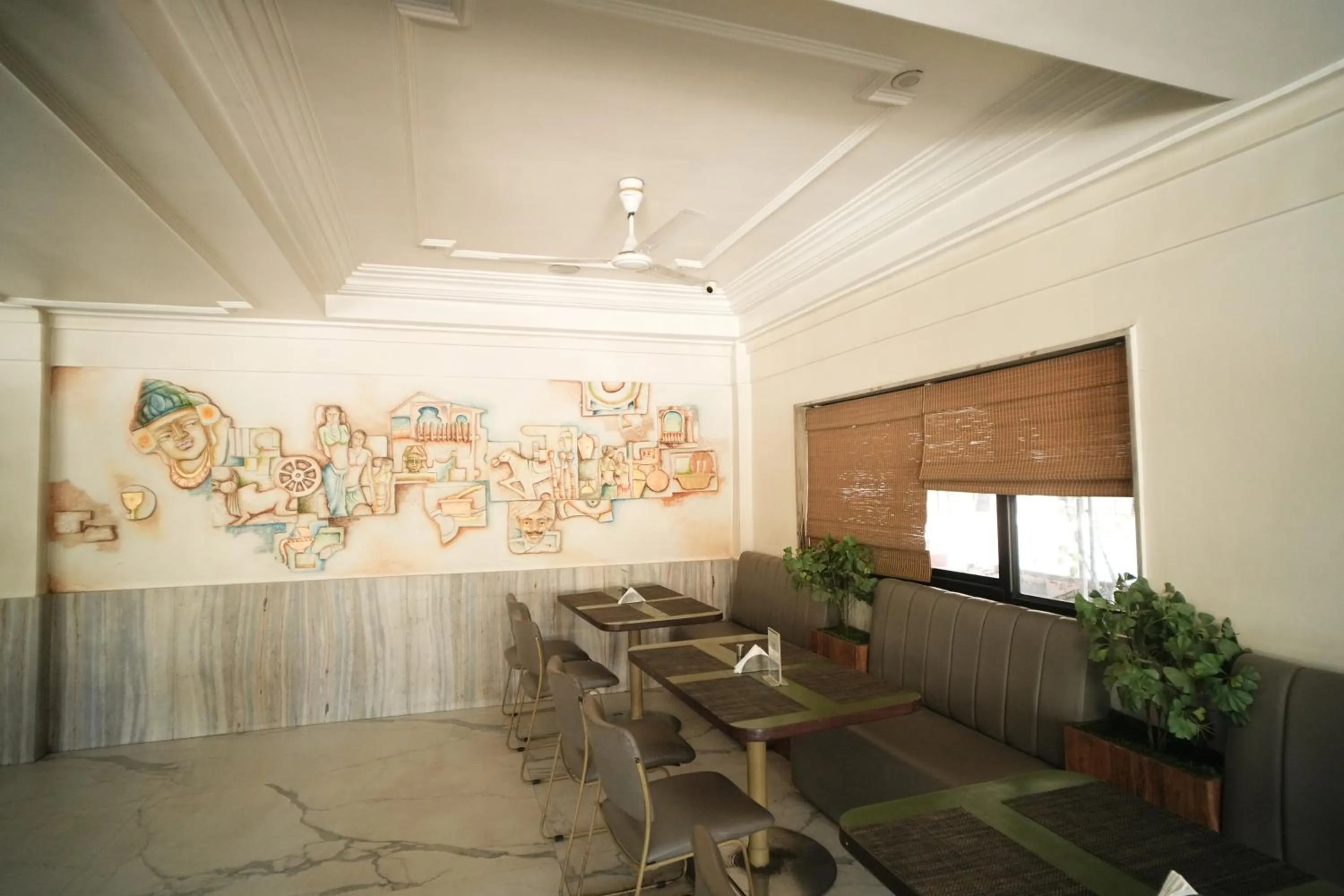 Seating area in Hotel Kartiki