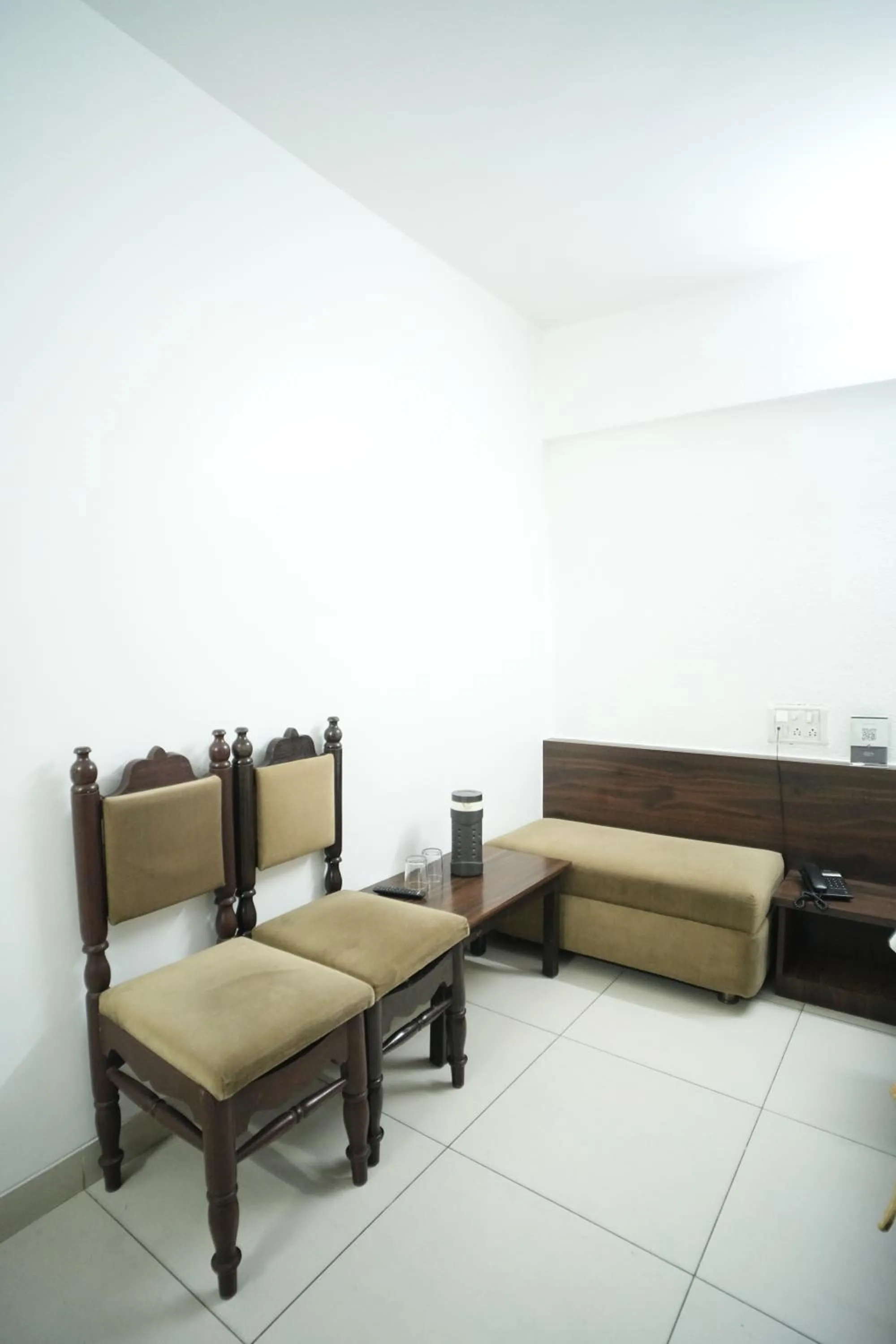 Seating area in Hotel Kartiki