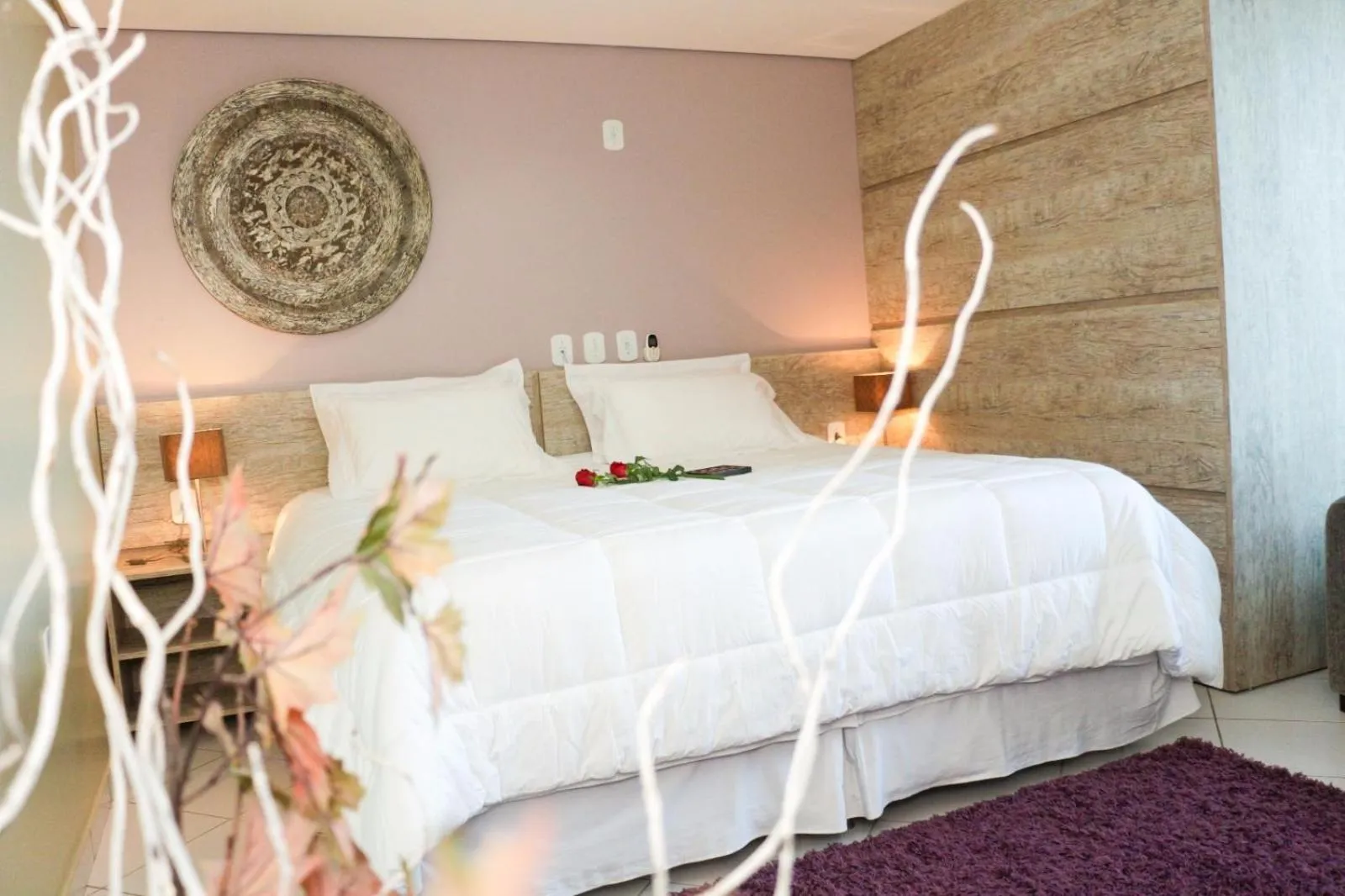 Bed in Hotel Guapindaia Praça