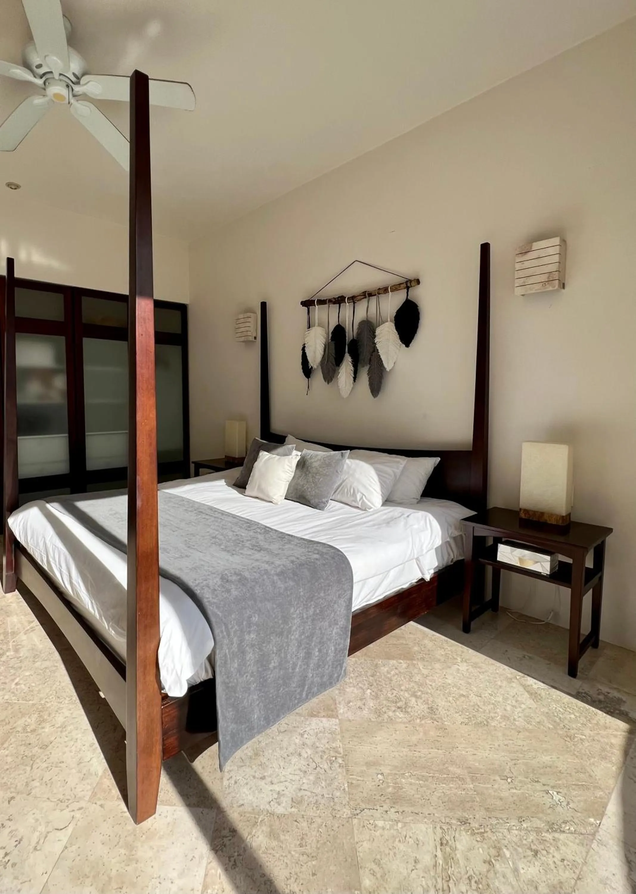 Bedroom, Bed in Amazing Luxury Penthouse with sunset,sunrise view, private Jacuzzi and rooftop pool