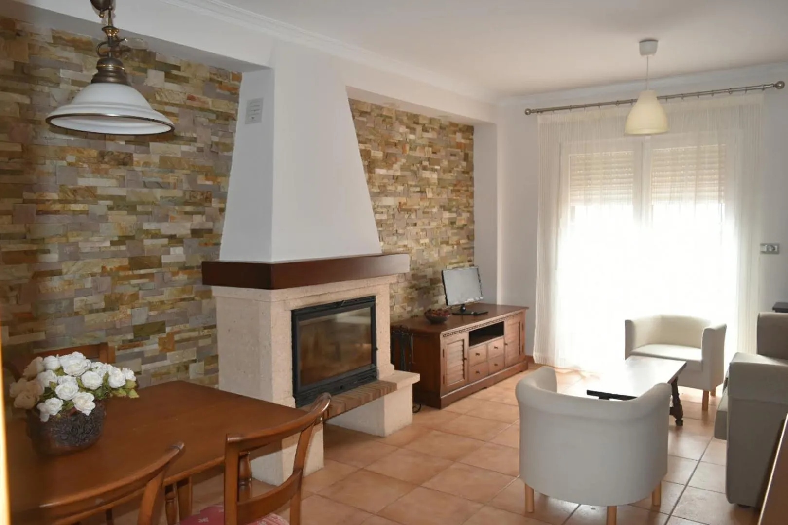 Living room in Apartamento zona playa de burriana con terraza