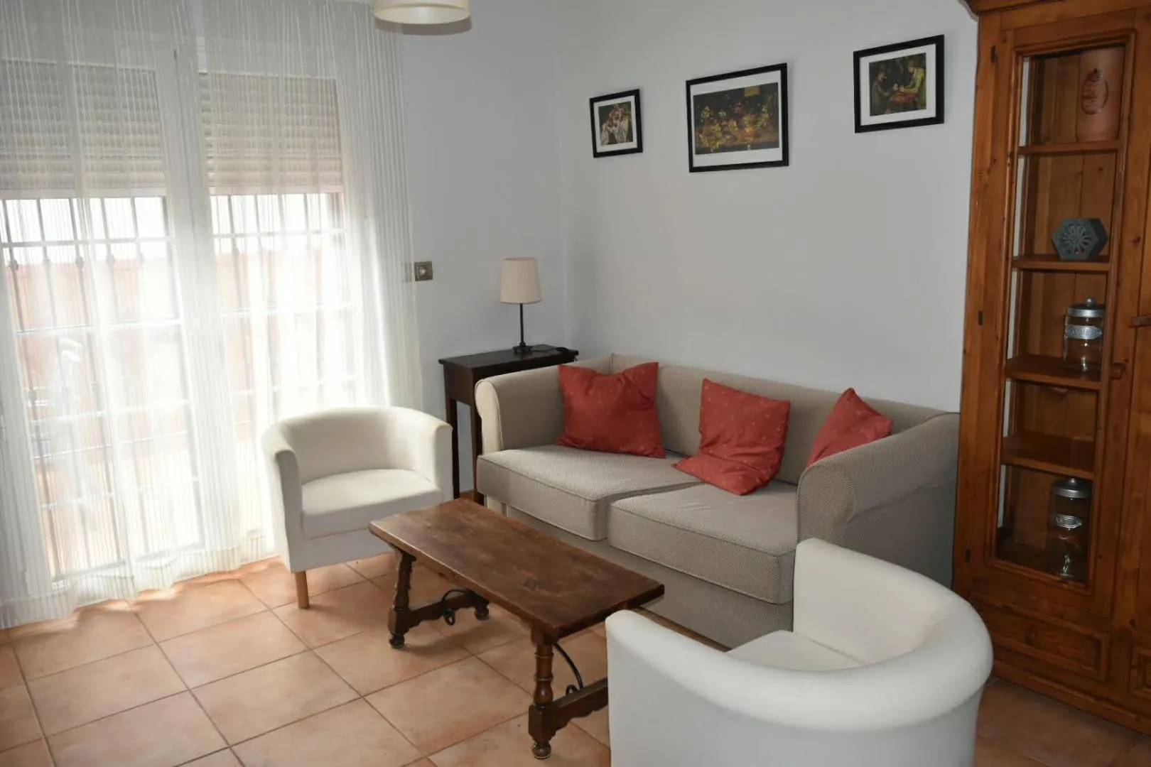 Living room in Apartamento zona playa de burriana con terraza