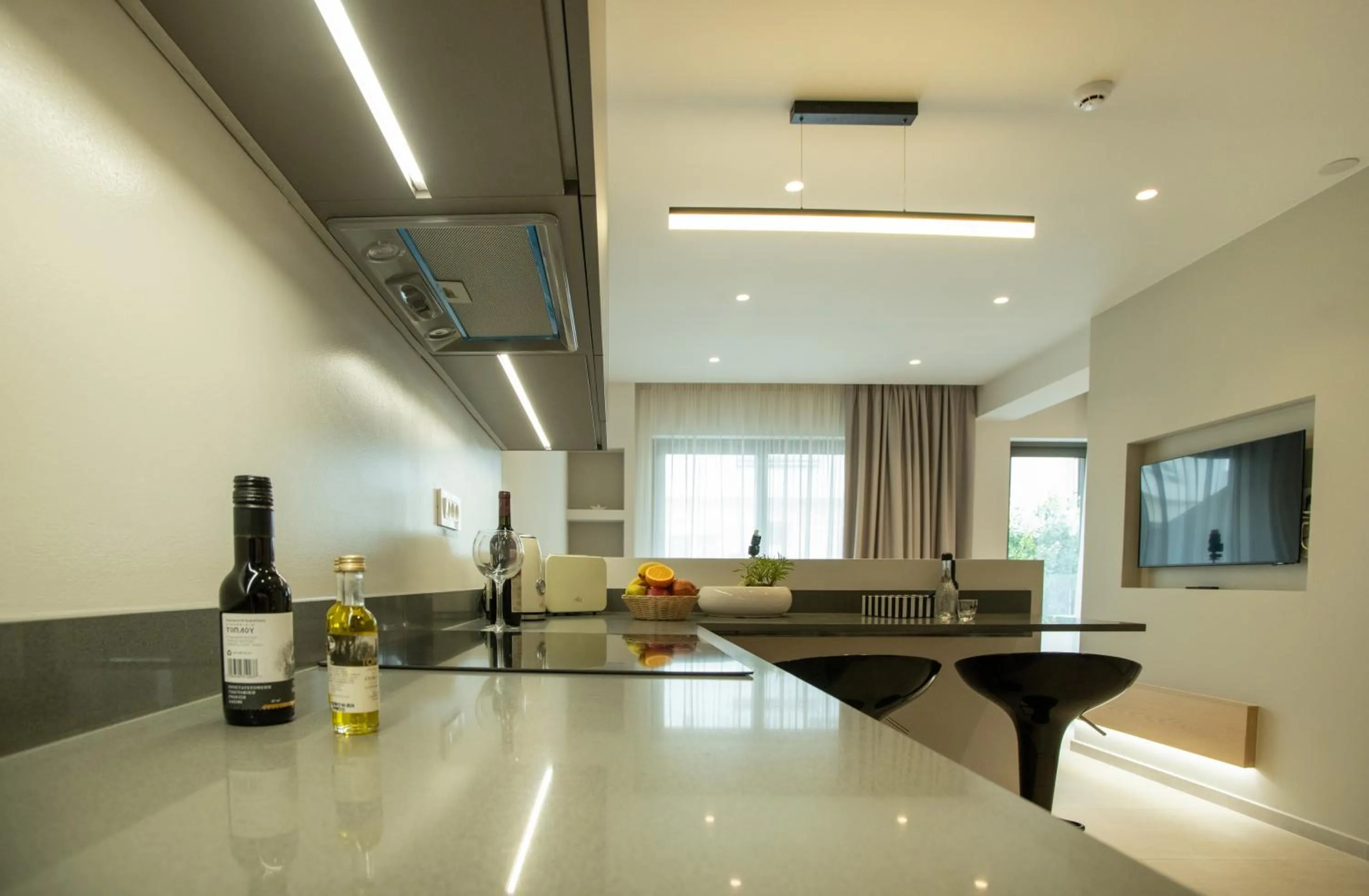 Kitchen or kitchenette in Celine Luxury Apartments & Suites