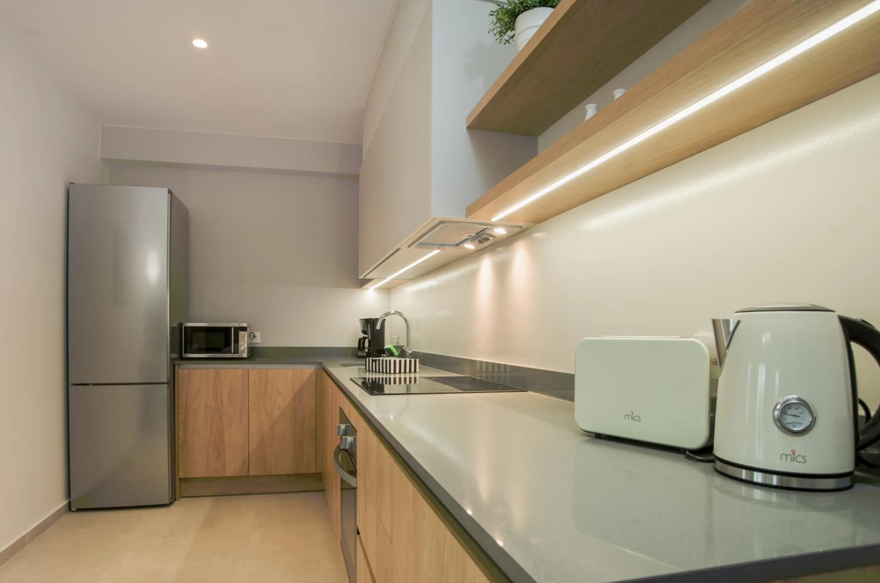Kitchen or kitchenette in Celine Luxury Apartments & Suites