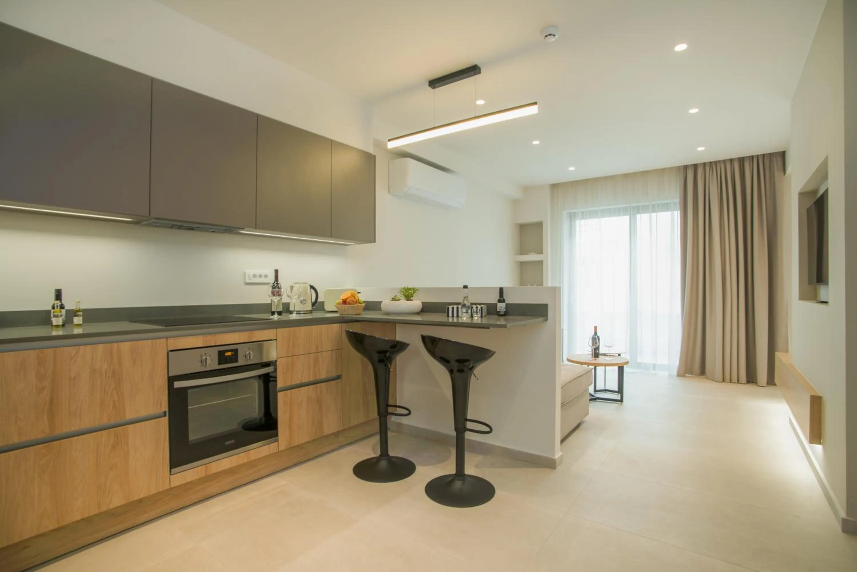 Kitchen or kitchenette in Celine Luxury Apartments & Suites
