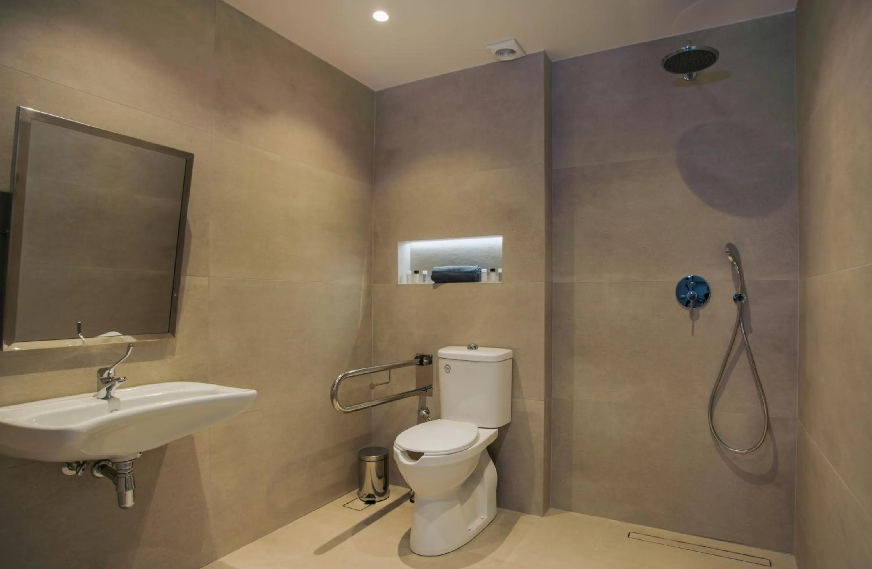 Shower in Celine Luxury Apartments & Suites