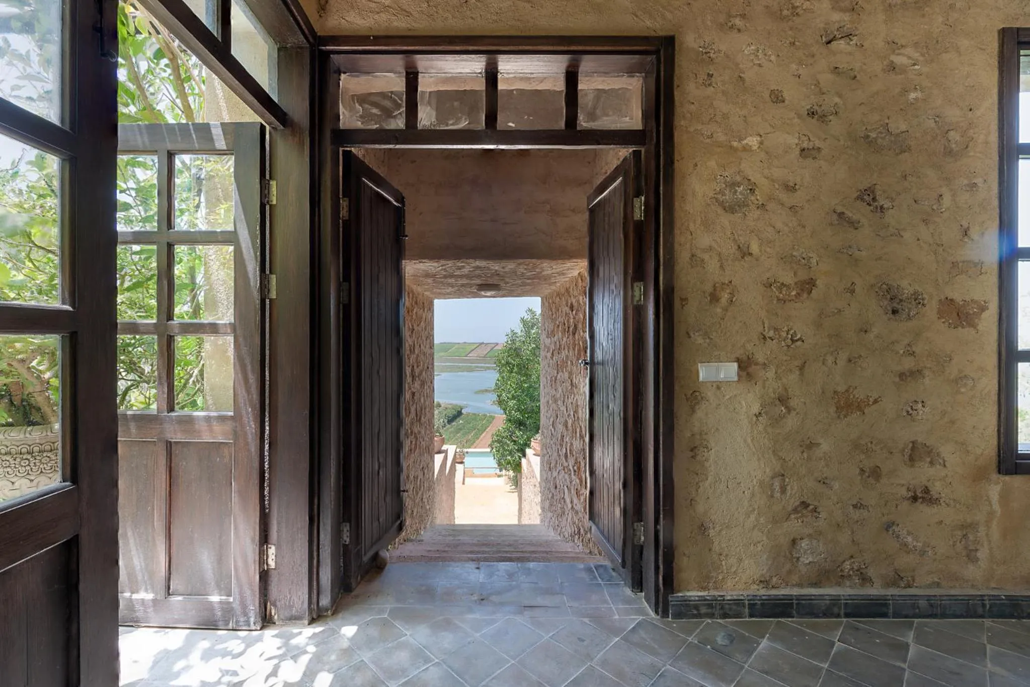 Garden view in La Villa Joubert