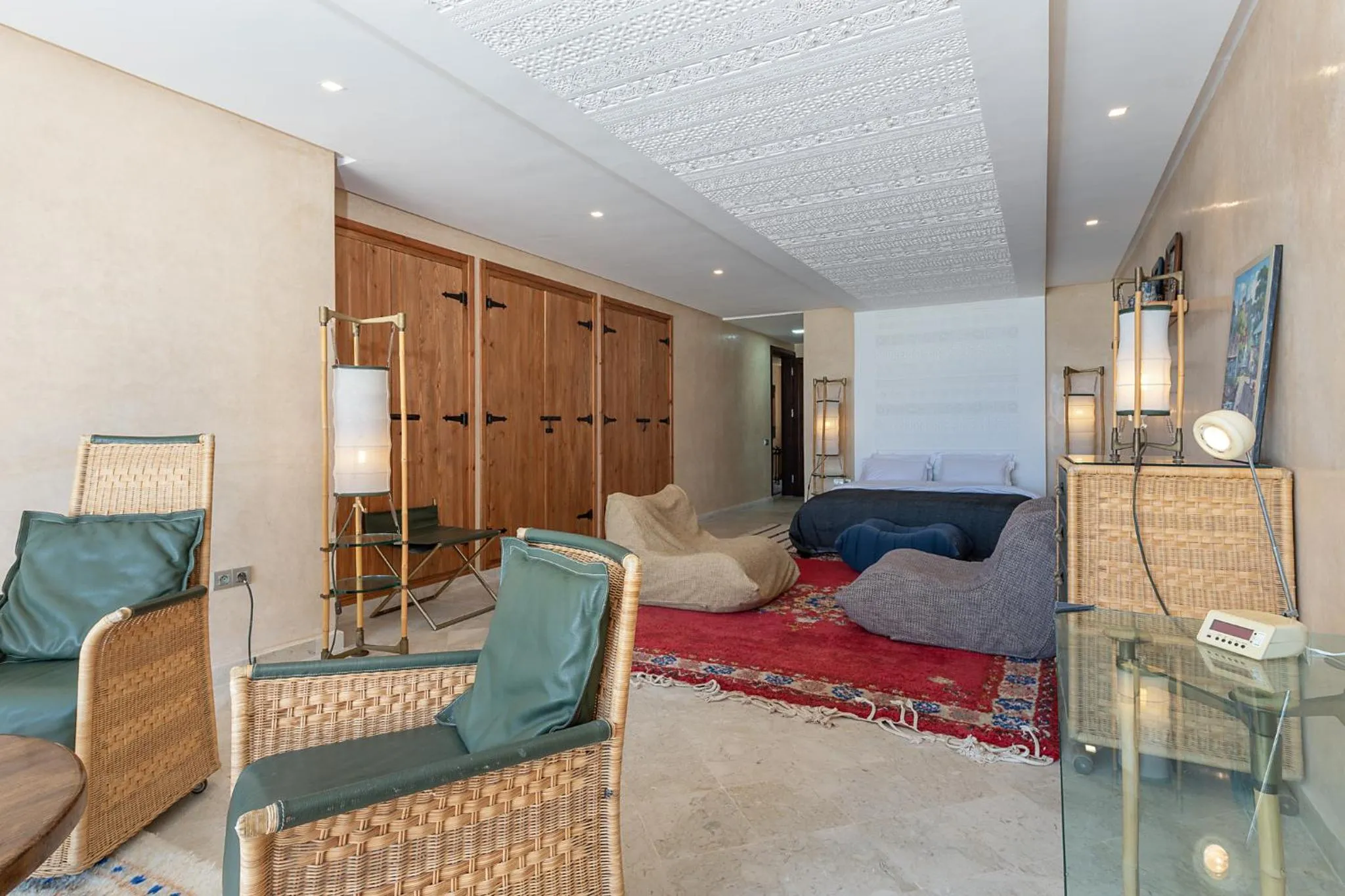 Seating area in La Villa Joubert