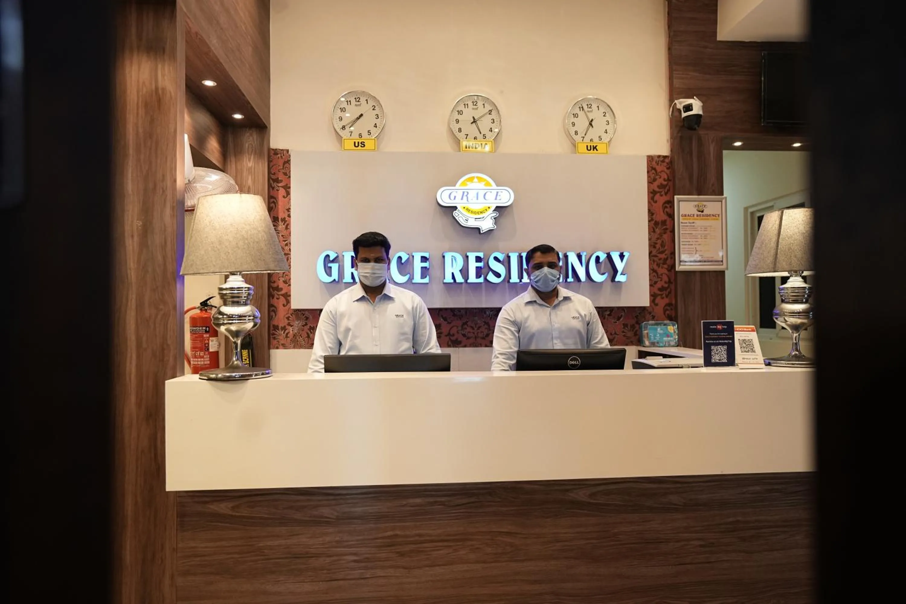 Lobby or reception in Grace Residency Chennai Airport