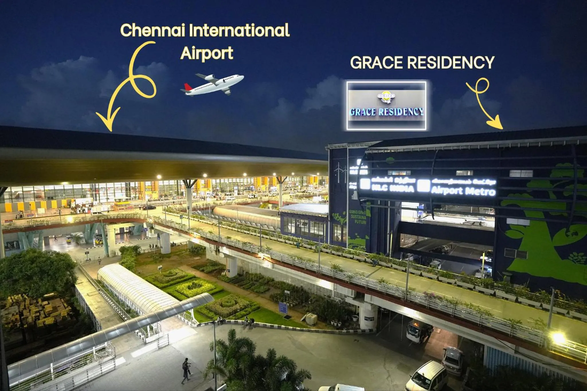 Nearby landmark in Grace Residency Chennai Airport