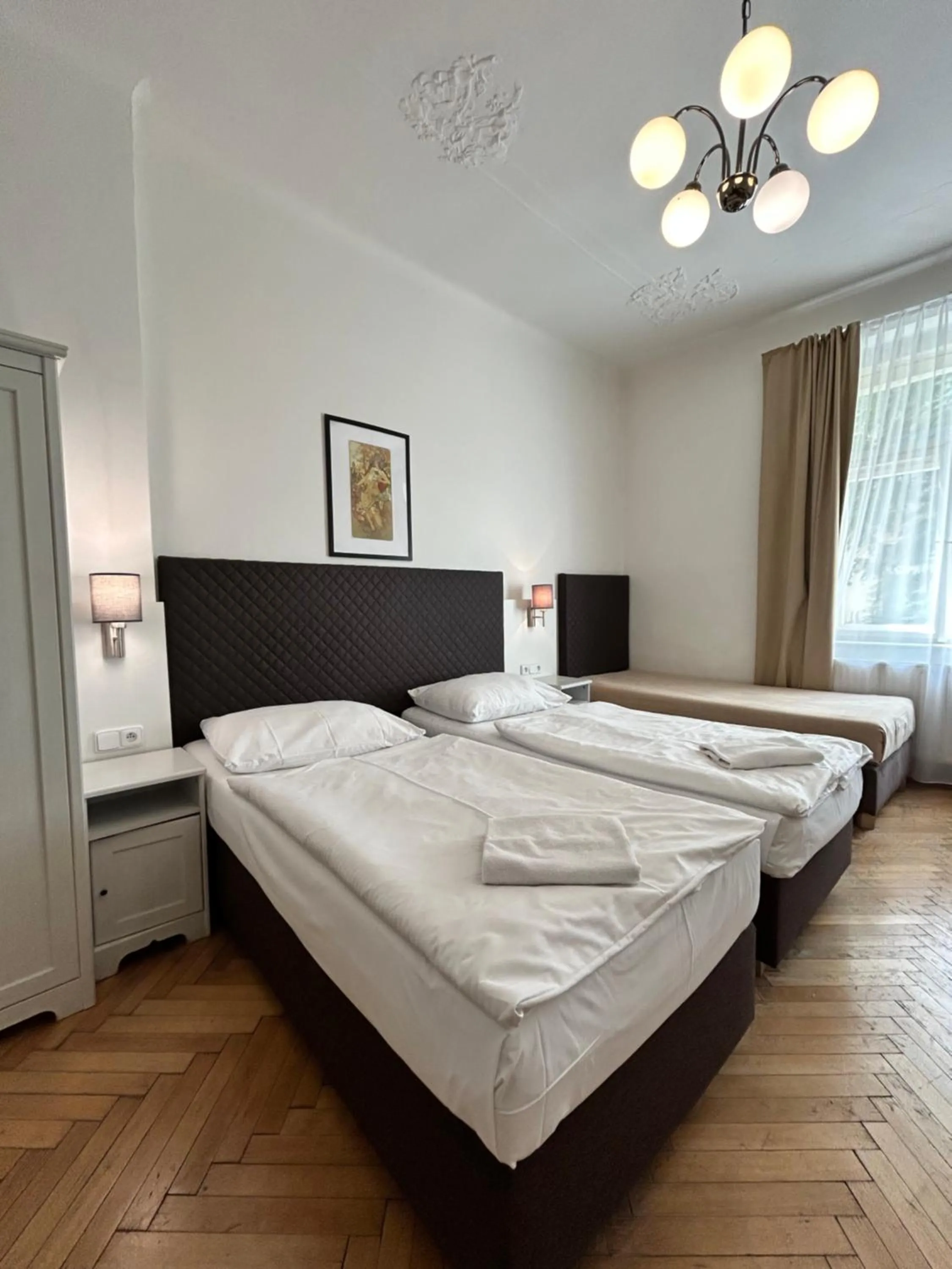Bed in Prague Central Exclusive Apartments