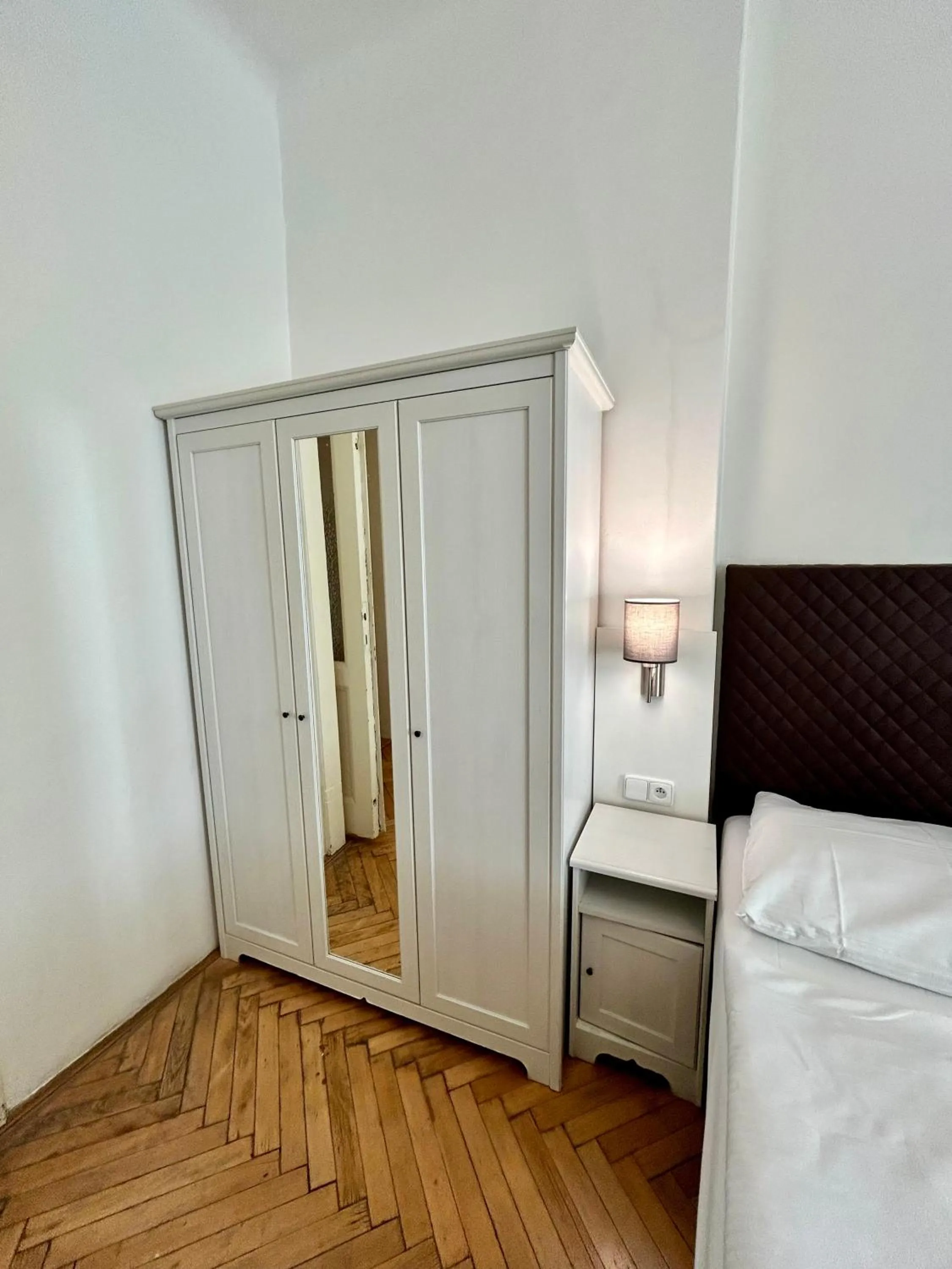 wardrobe, Bed in Prague Central Exclusive Apartments