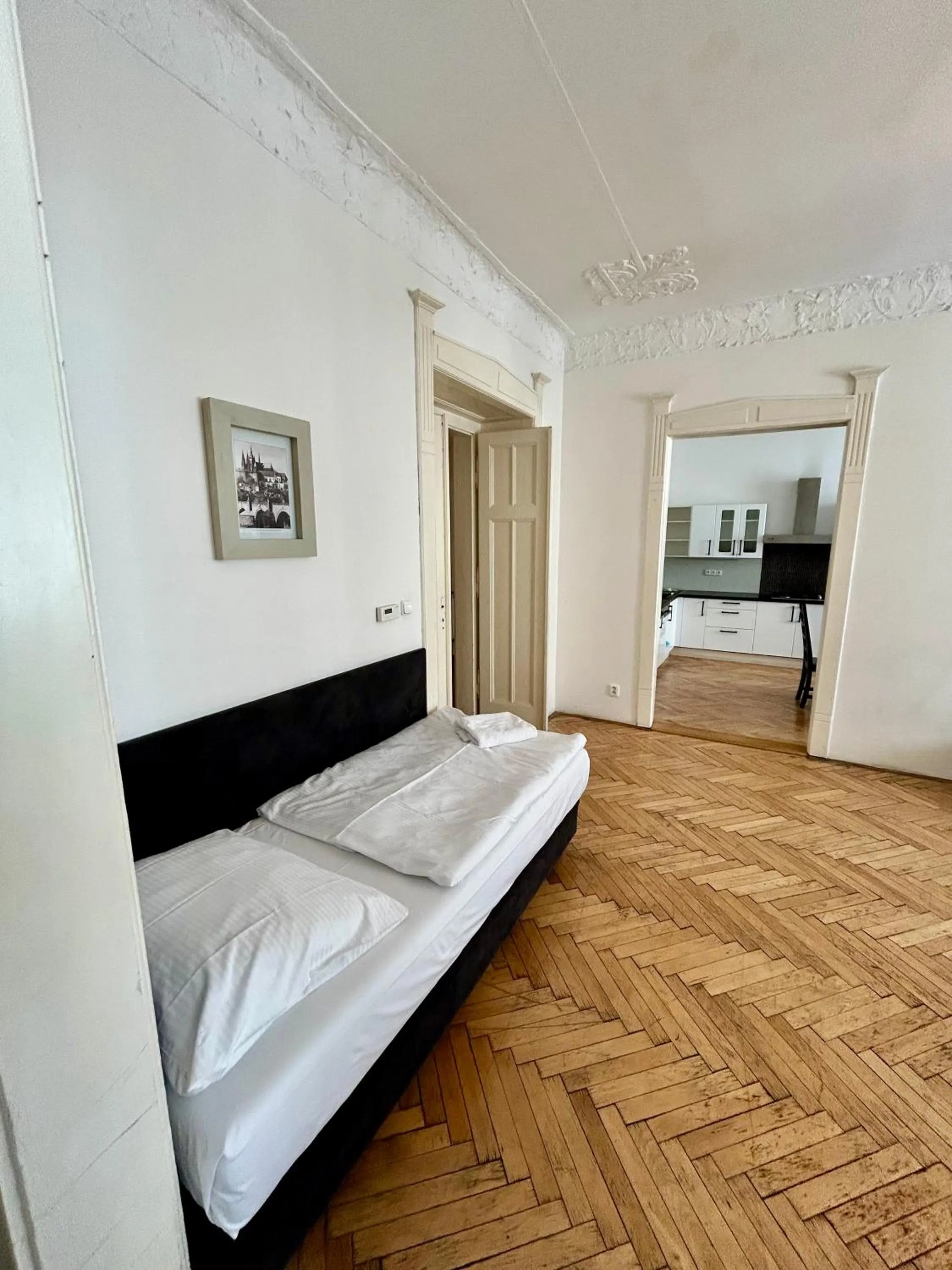 Bed in Prague Central Exclusive Apartments