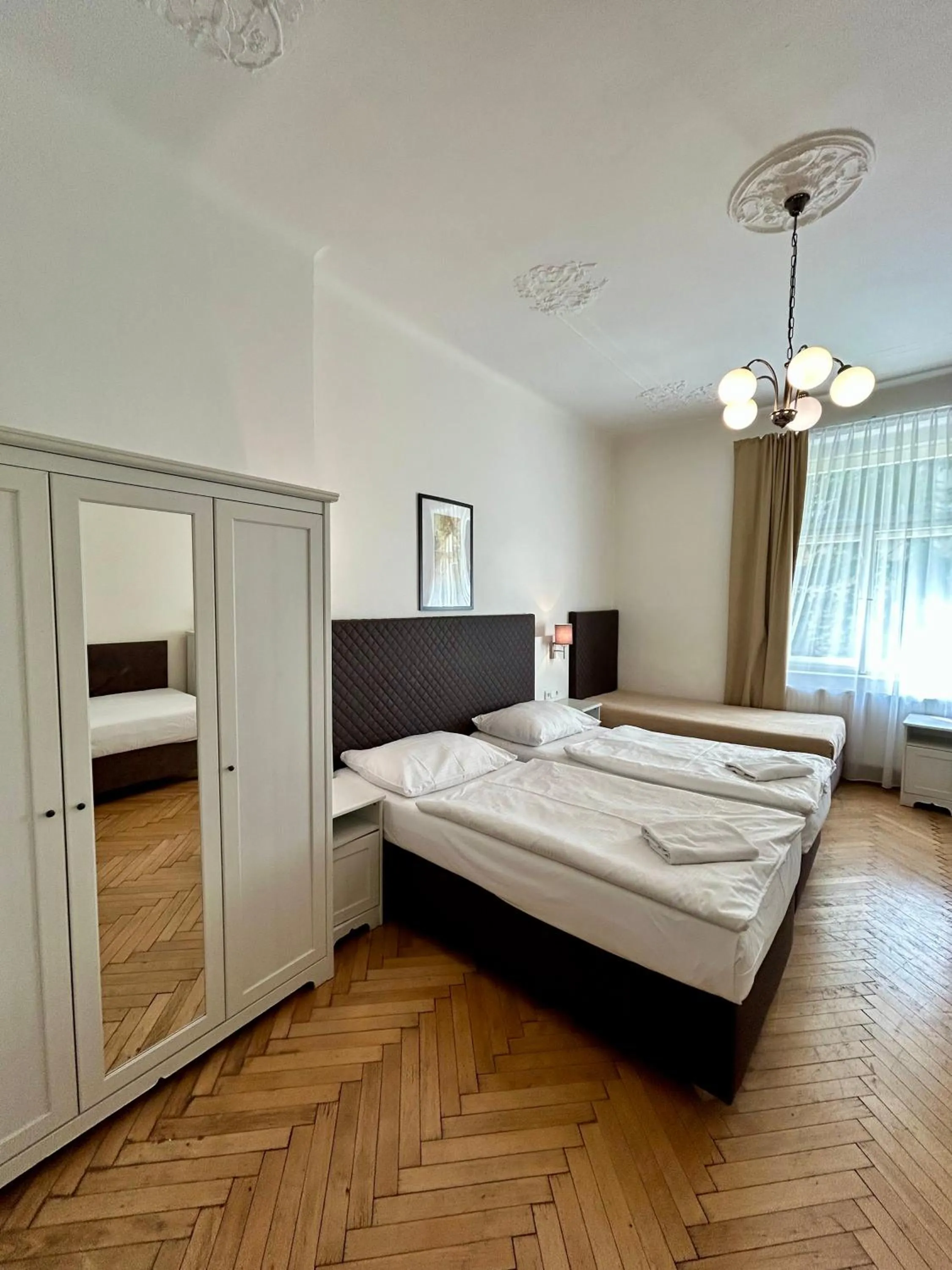 Bed in Prague Central Exclusive Apartments