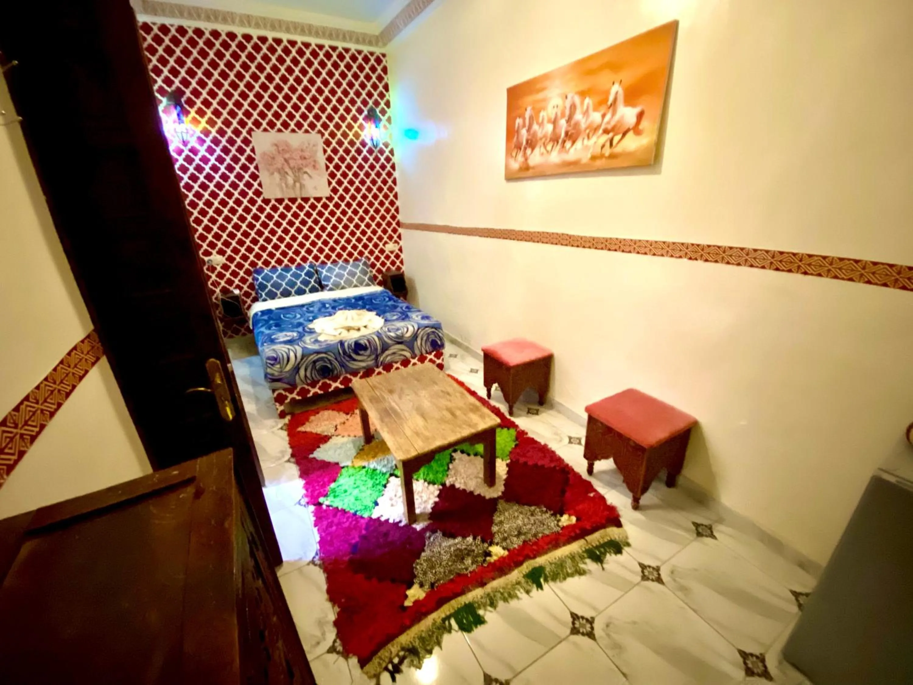 Bed in Riad Jibraile