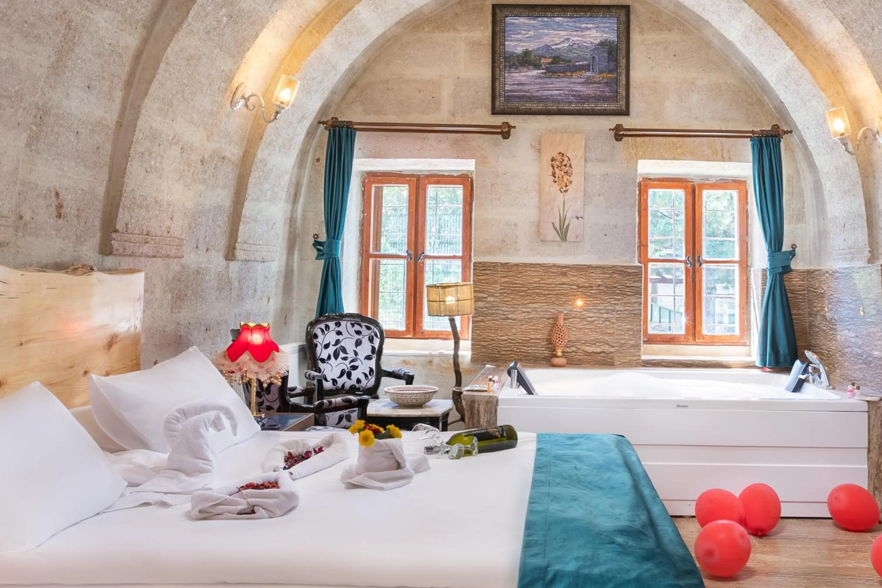 Bed in HacıAşık Konağı Butik Hotel