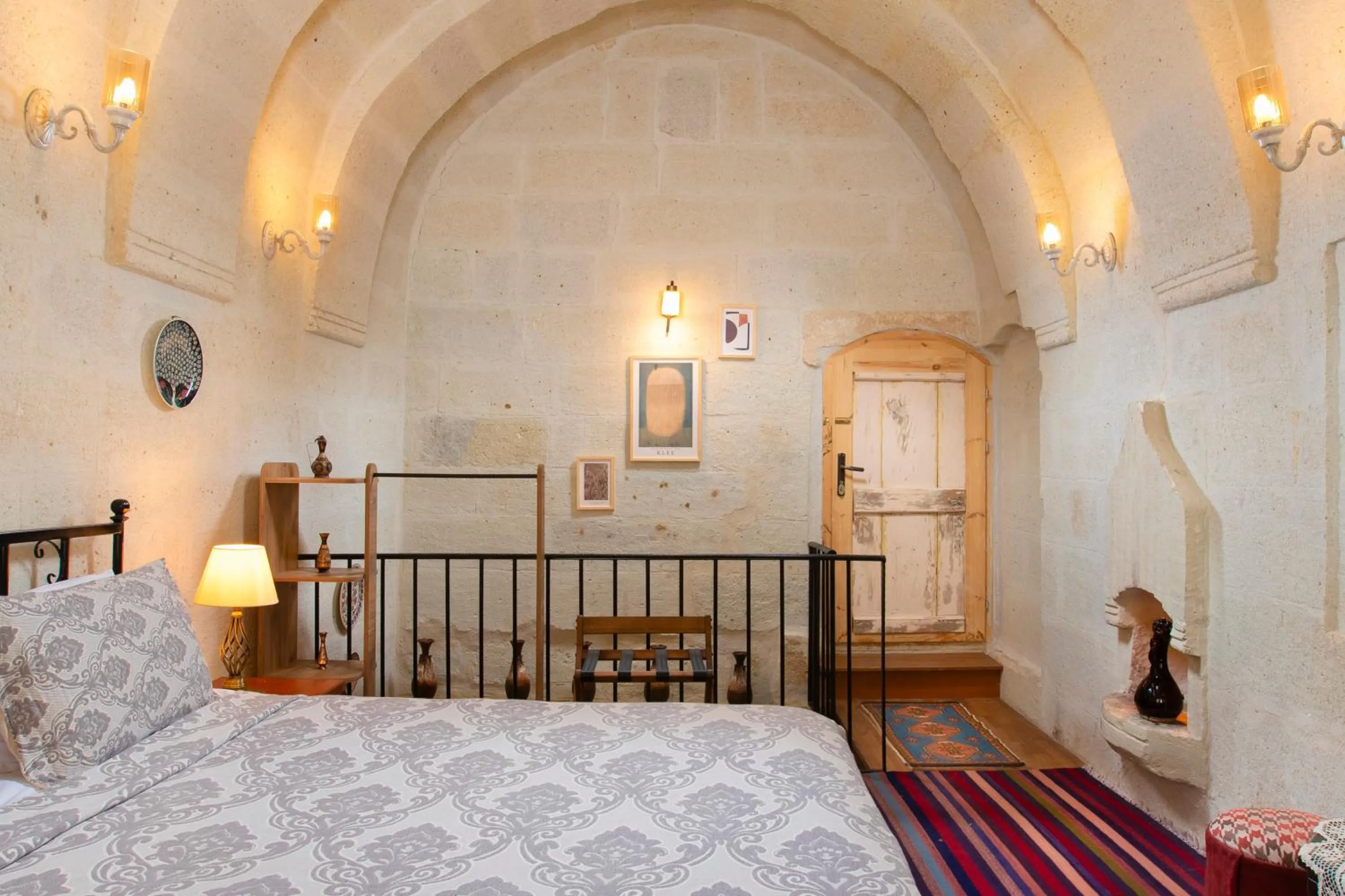 Bed in HacıAşık Konağı Butik Hotel