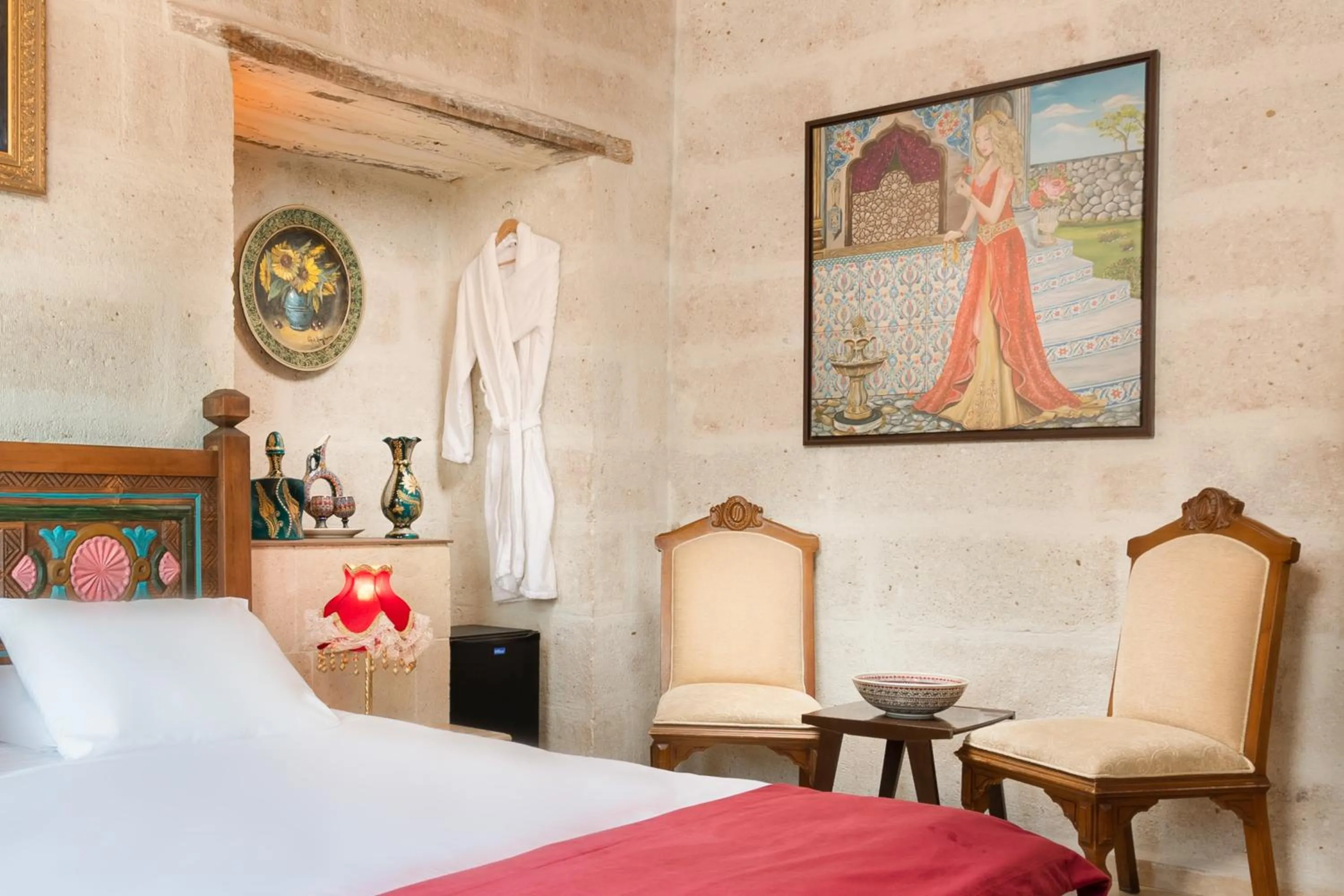 Bed in HacıAşık Konağı Butik Hotel