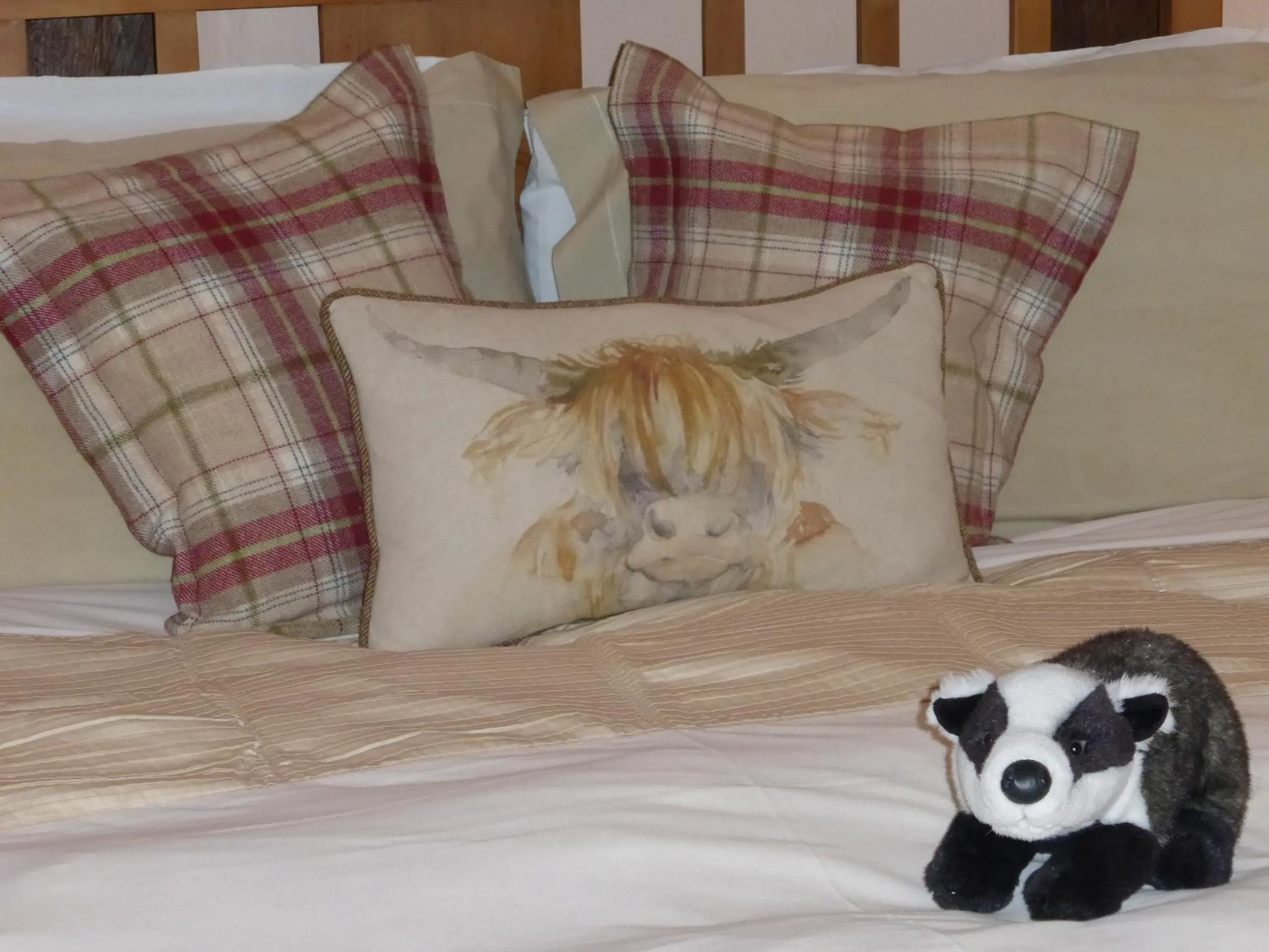 Decorative detail, Bed in Badgers Hall