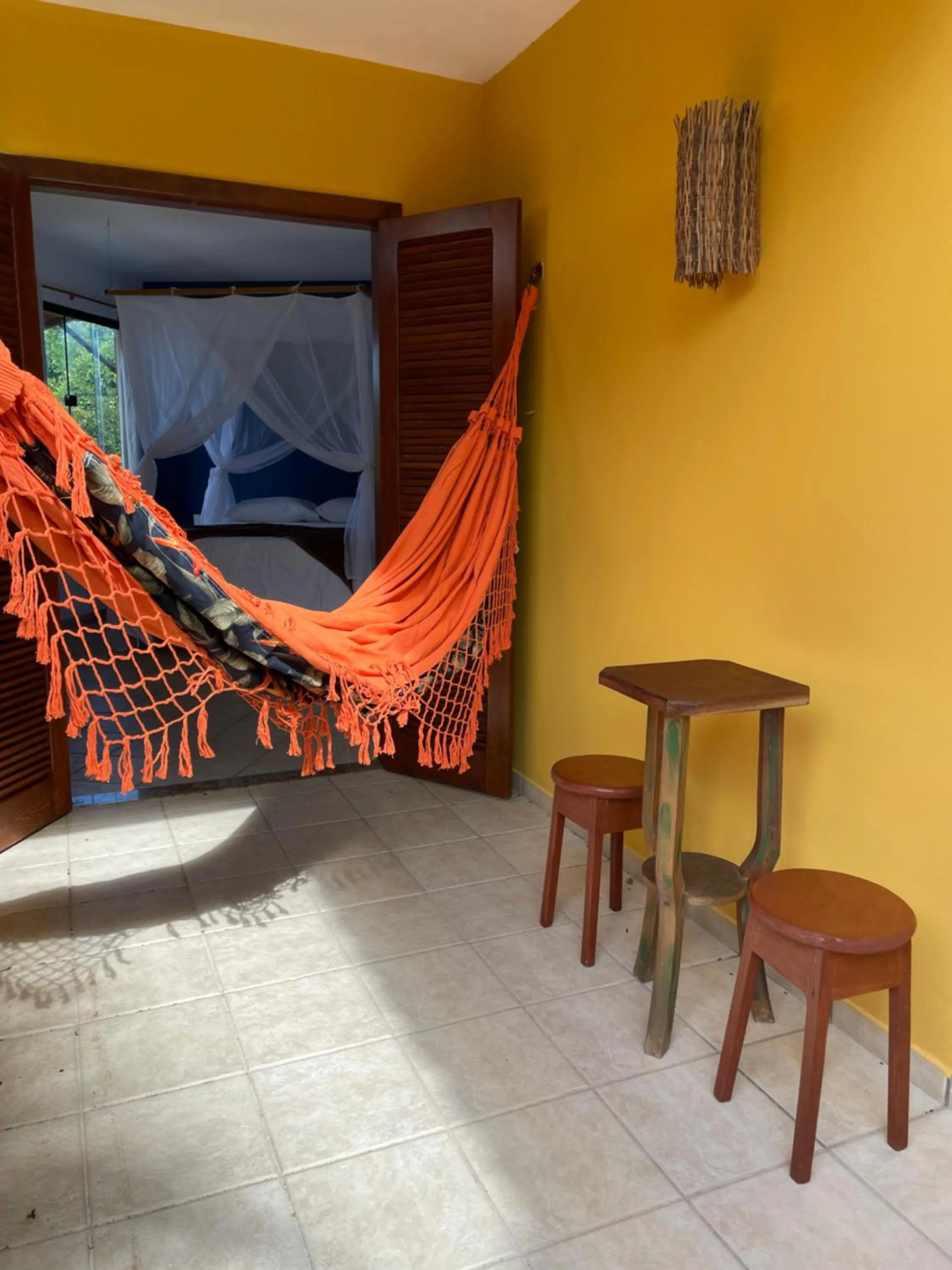 Balcony/Terrace in Pousada Arraial Colonial, Localizada no Centrinho e de Fácil Acesso a Praia e a Rua Mucugê