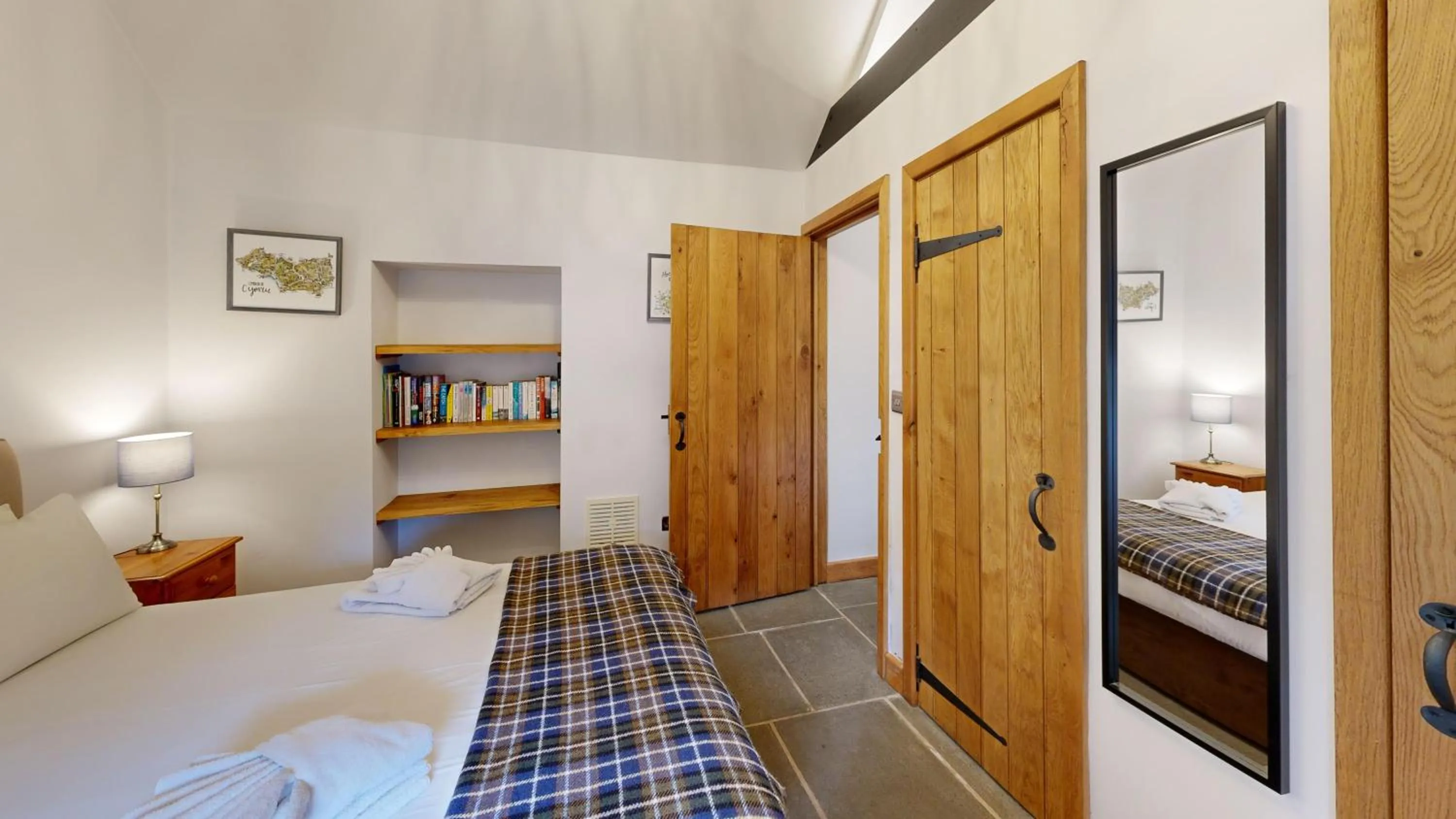 Bed in Swansea Valley Holiday Cottages