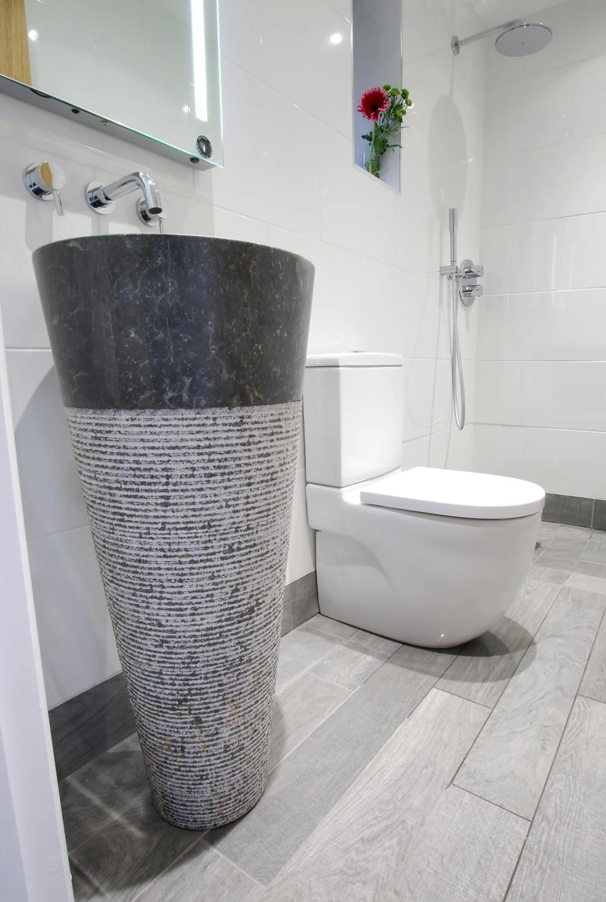 Shower in Swansea Valley Holiday Cottages