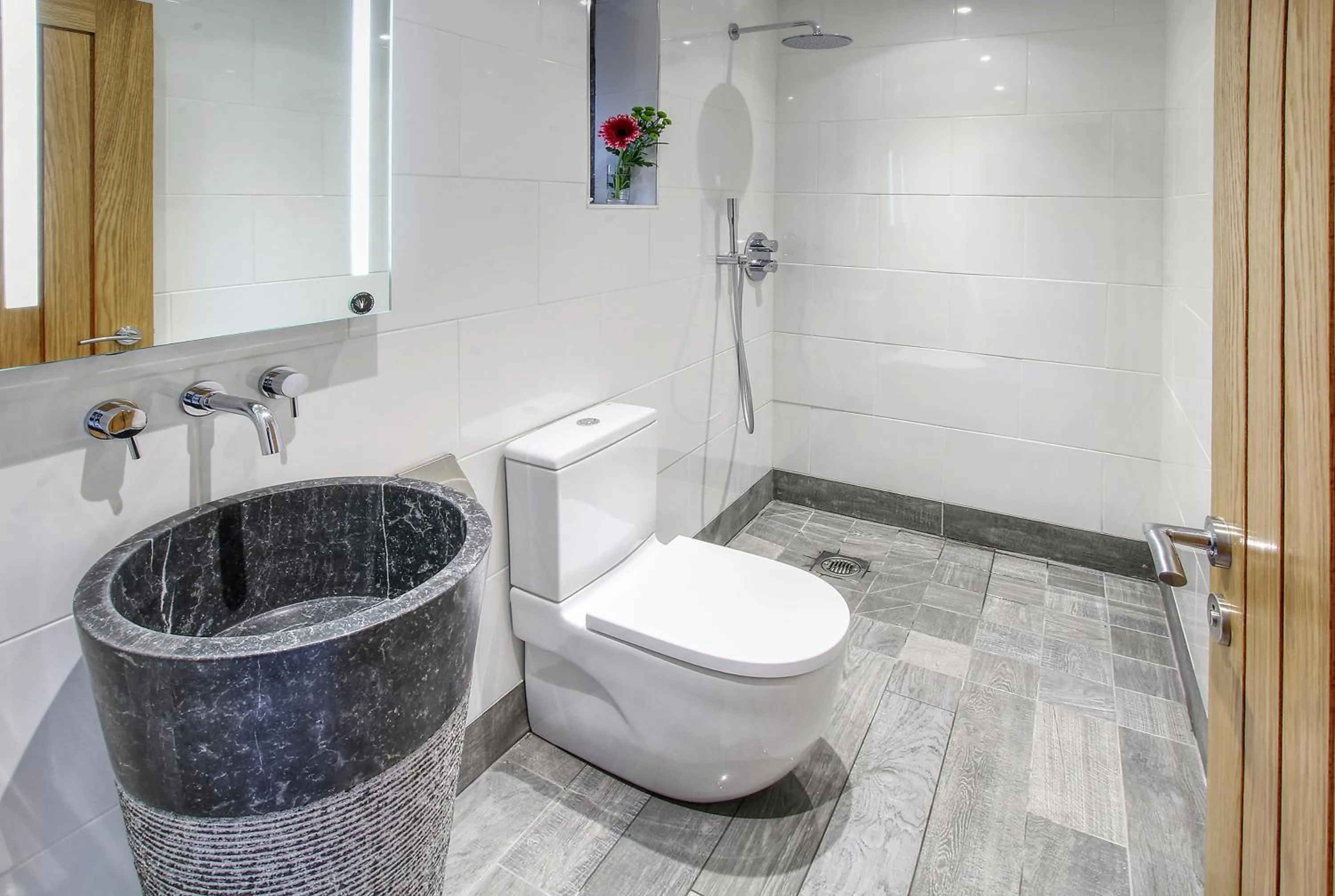 Shower in Swansea Valley Holiday Cottages