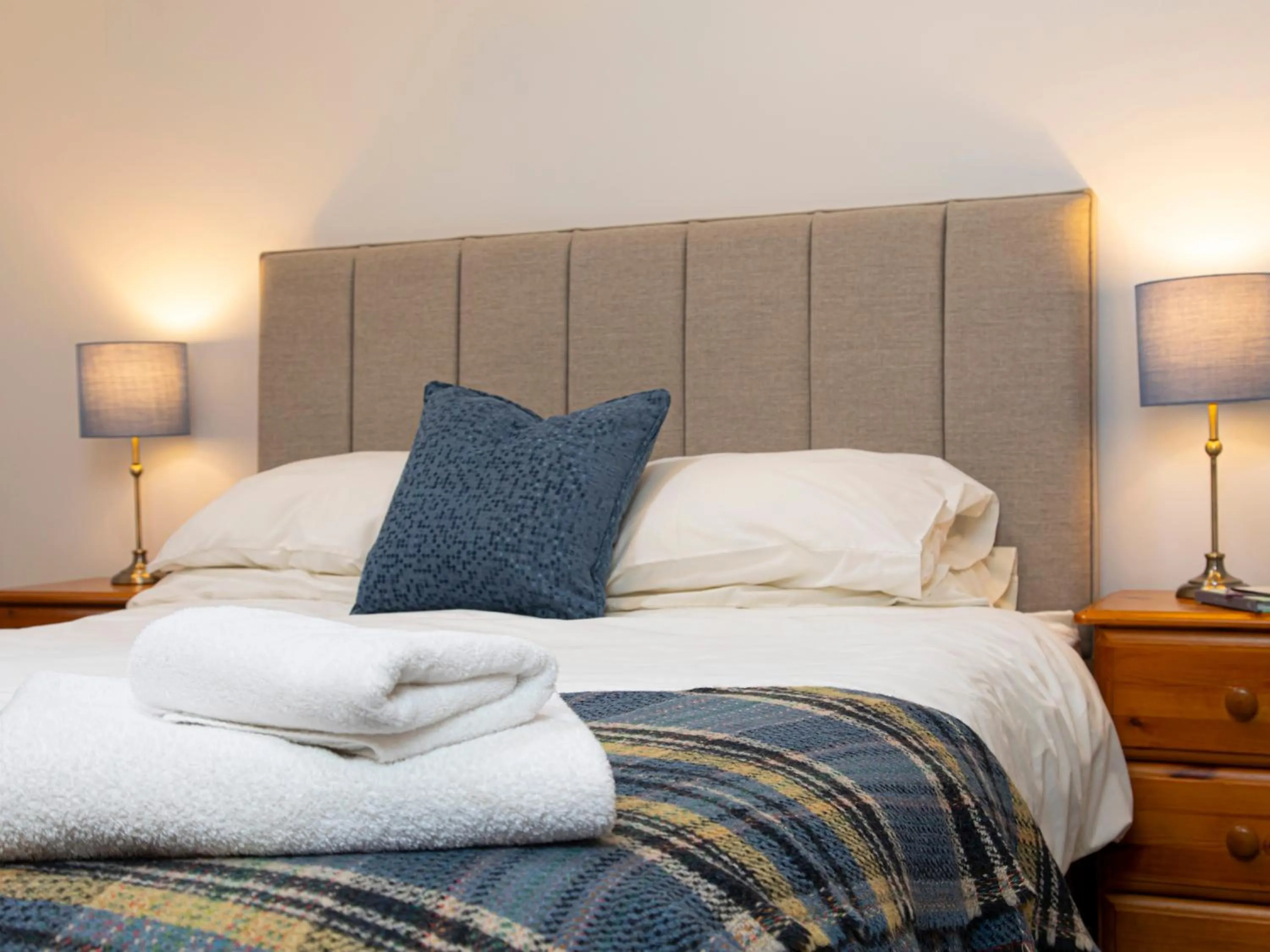 Bed in Swansea Valley Holiday Cottages