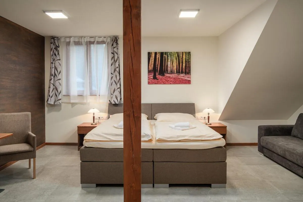 Bed in Wellness Hotel Ondrášův dvůr