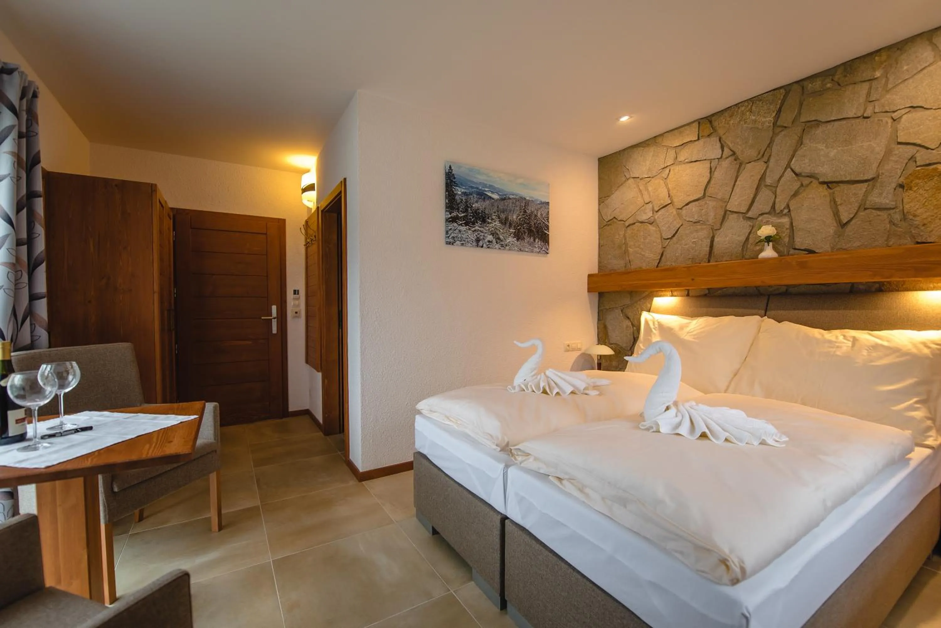 Bed in Wellness Hotel Ondrášův dvůr