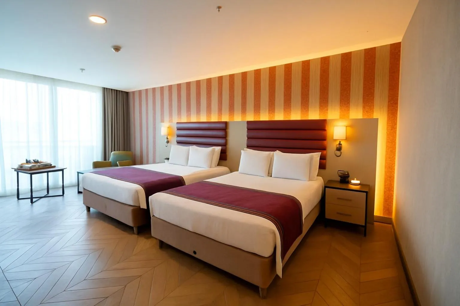 Bed in Taksim Gonen Hotel
