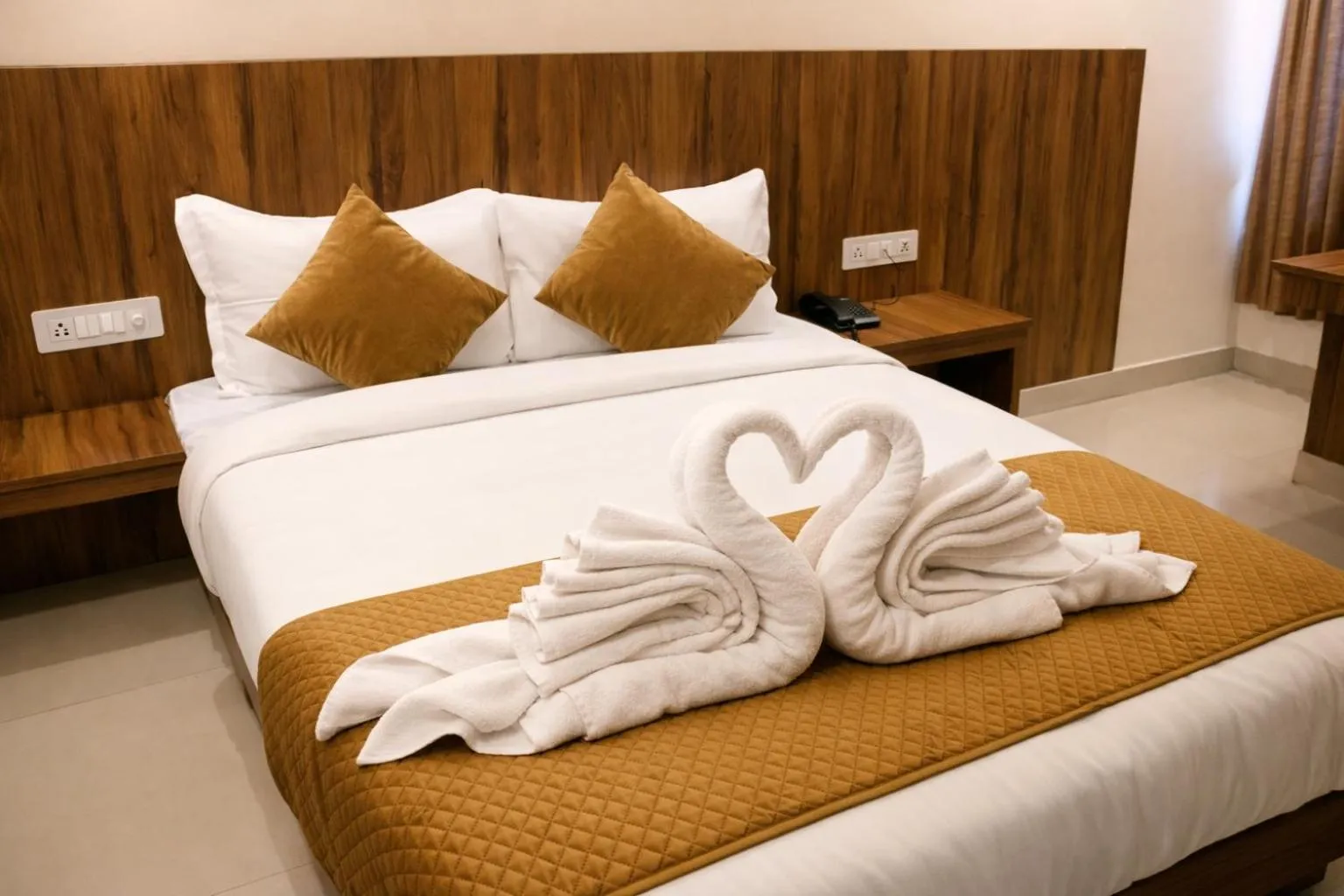 Bed in Hotel Sakura Inn