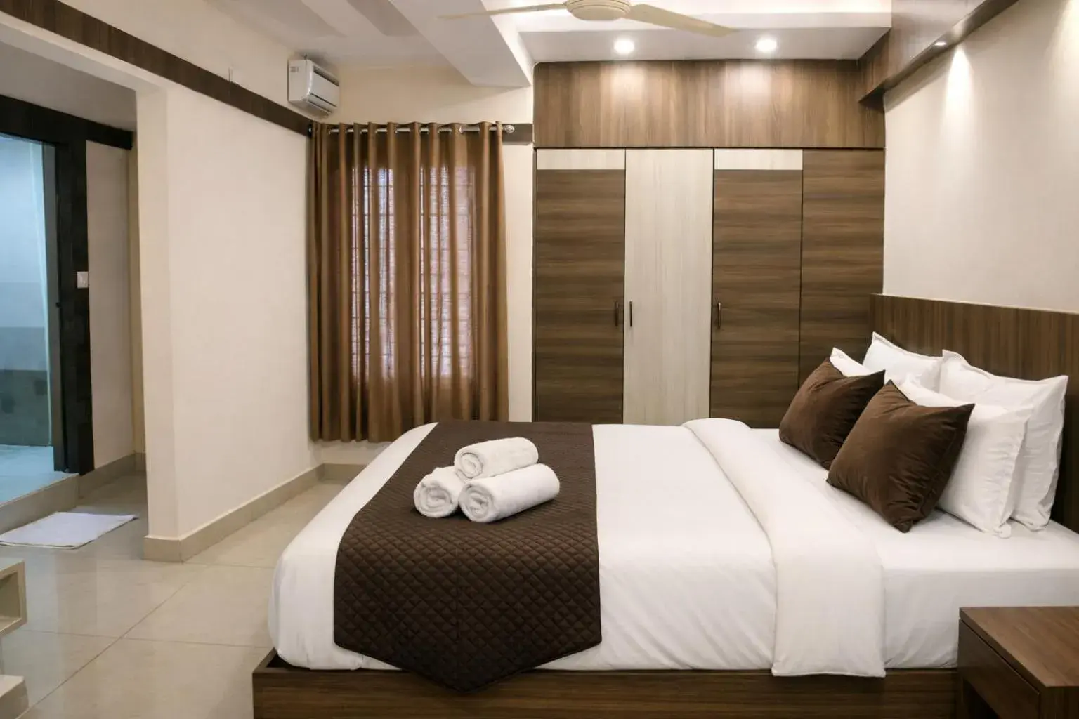 Bed in Hotel Sakura Inn Bed in Hotel Sakura Inn