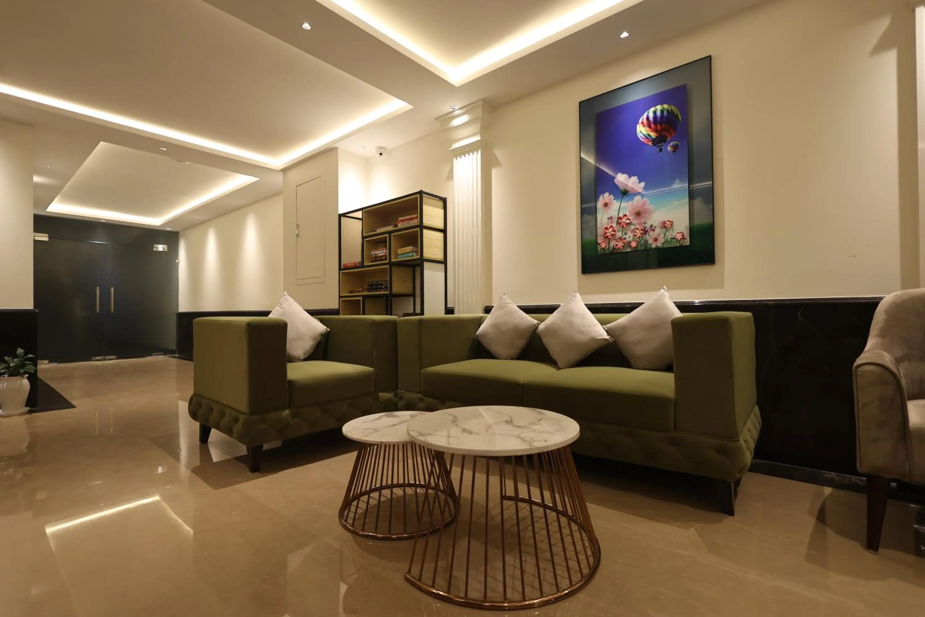 Seating area in The Ramayana Hotel, Ayodhya