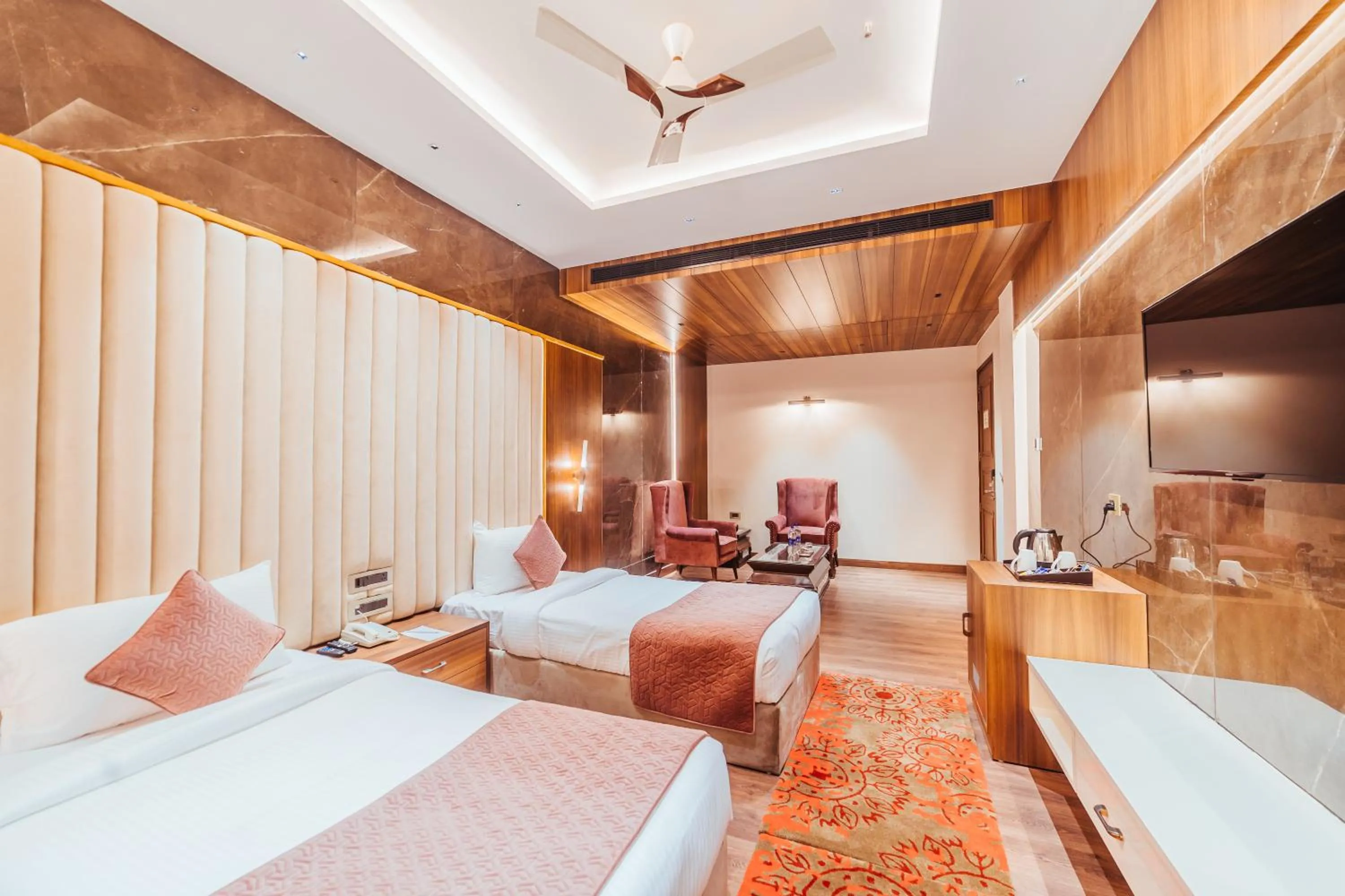 Bed in The Ramayana Hotel, Ayodhya