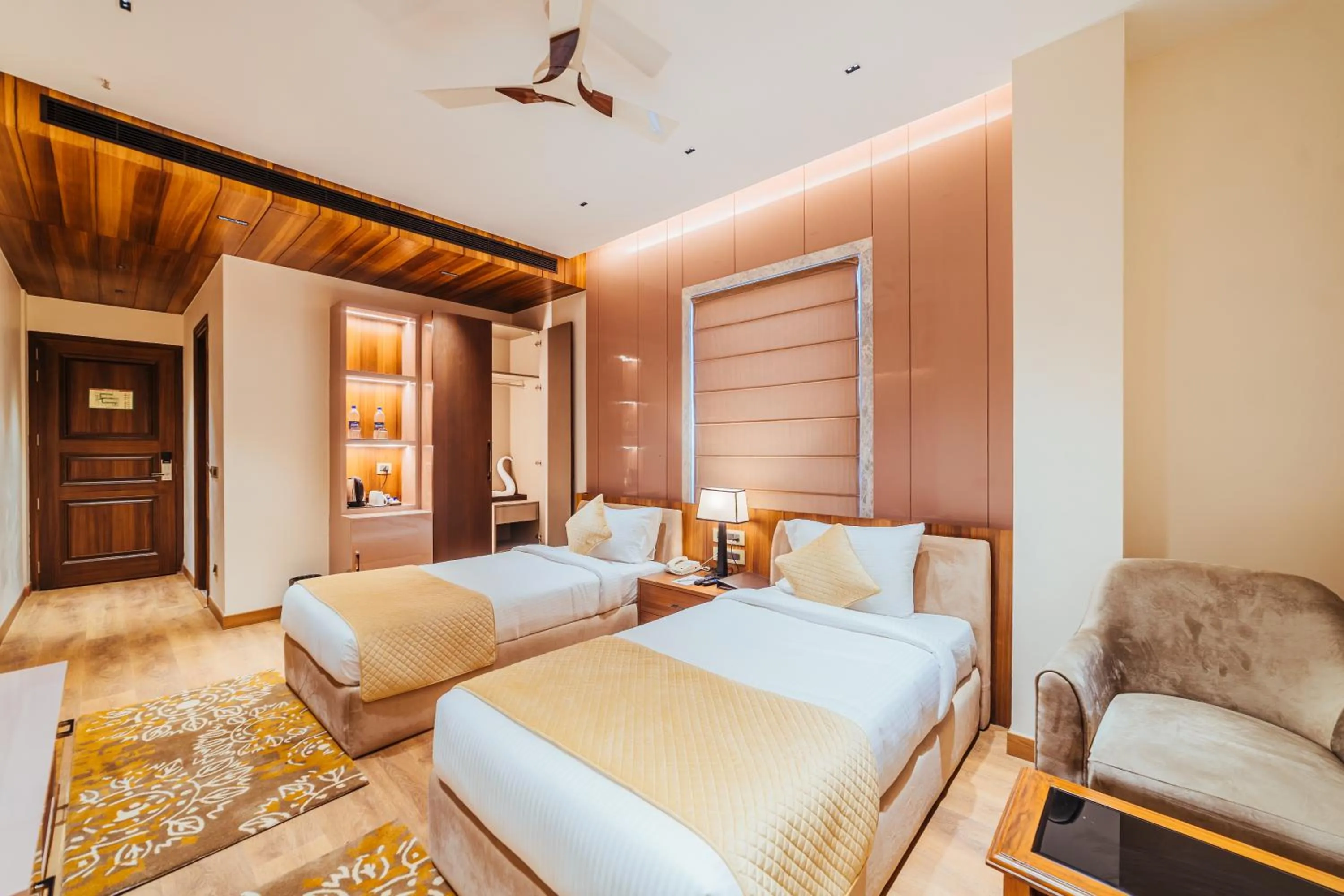 Bed in The Ramayana Hotel, Ayodhya